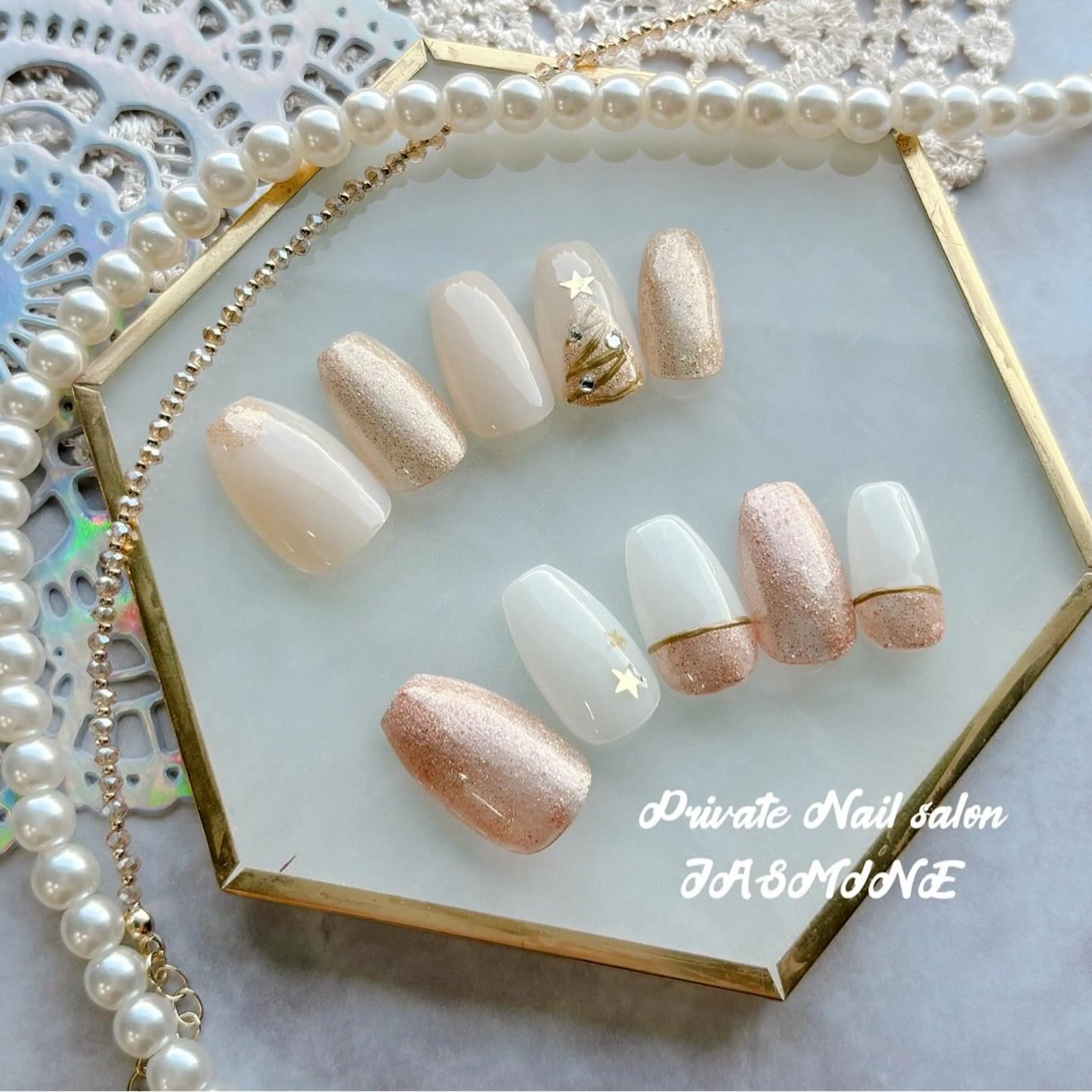 ネイル シンプルネイル 冬ネイル クリスマス Nail salon JASMINEのネイルデザイン