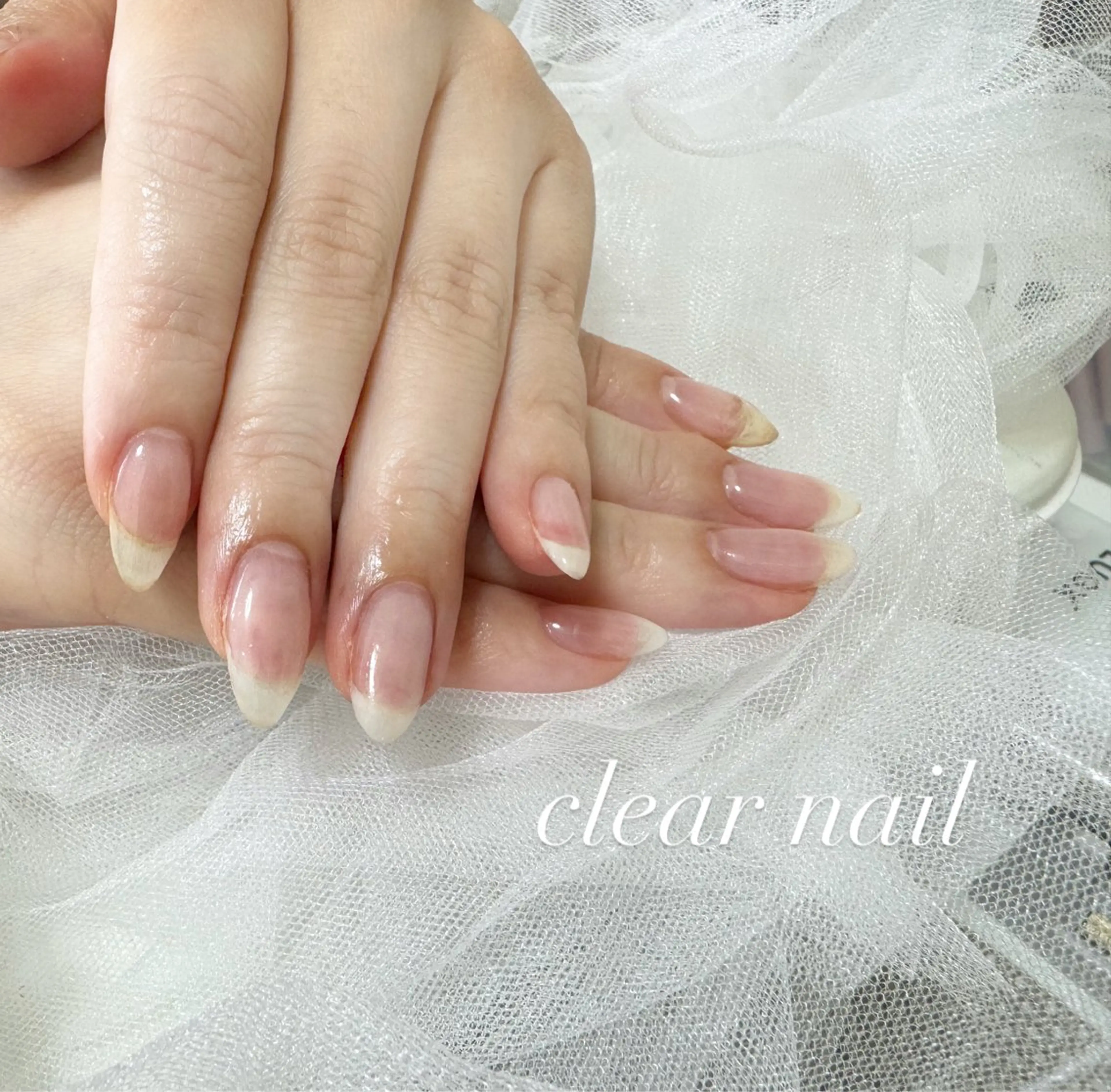 クリアジェルネイル🩵の写真