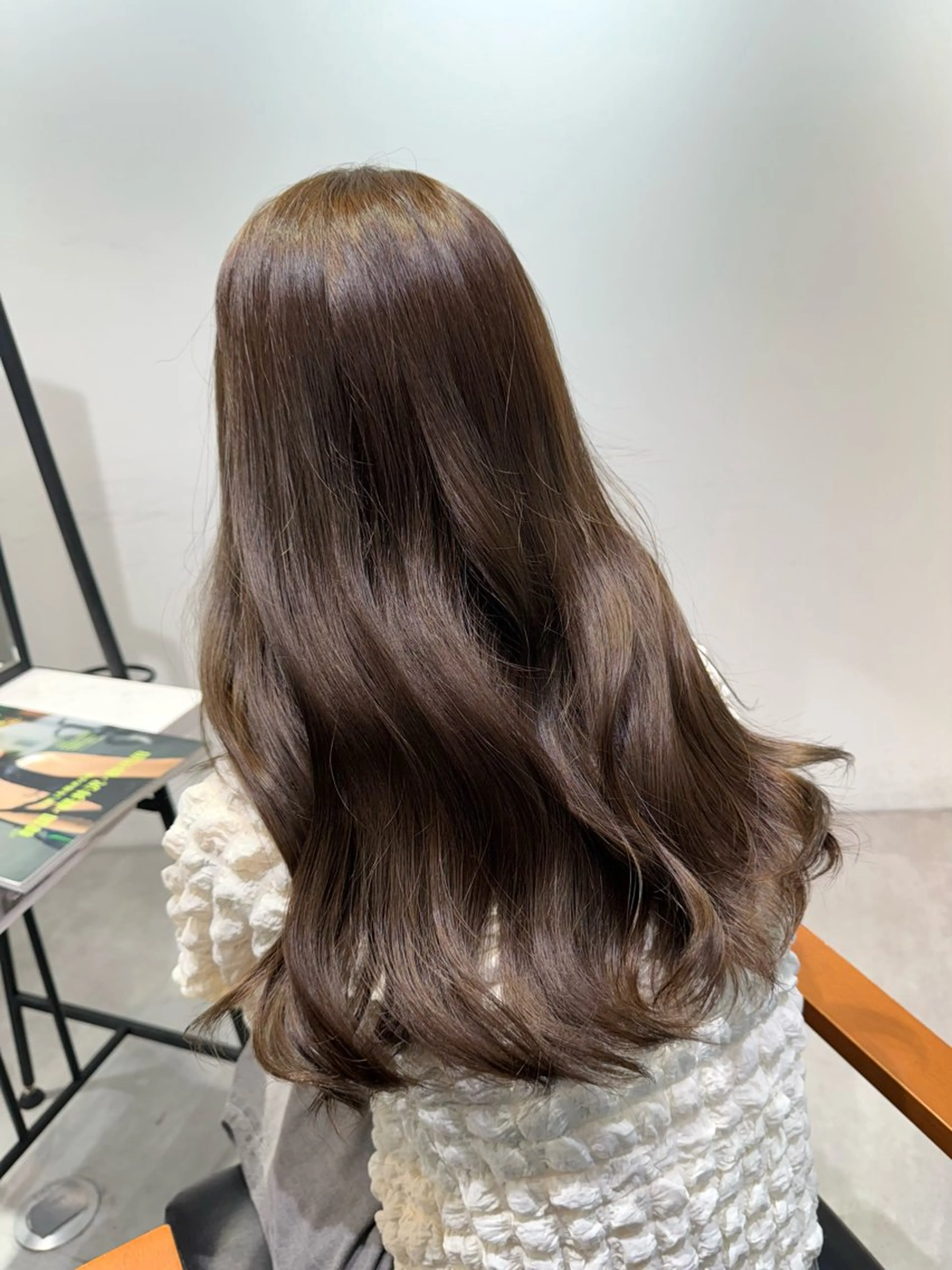 セミロング カラー ヘアアレンジ ブリーチなしカラー /ベージュ/安形翔のヘアスタイル