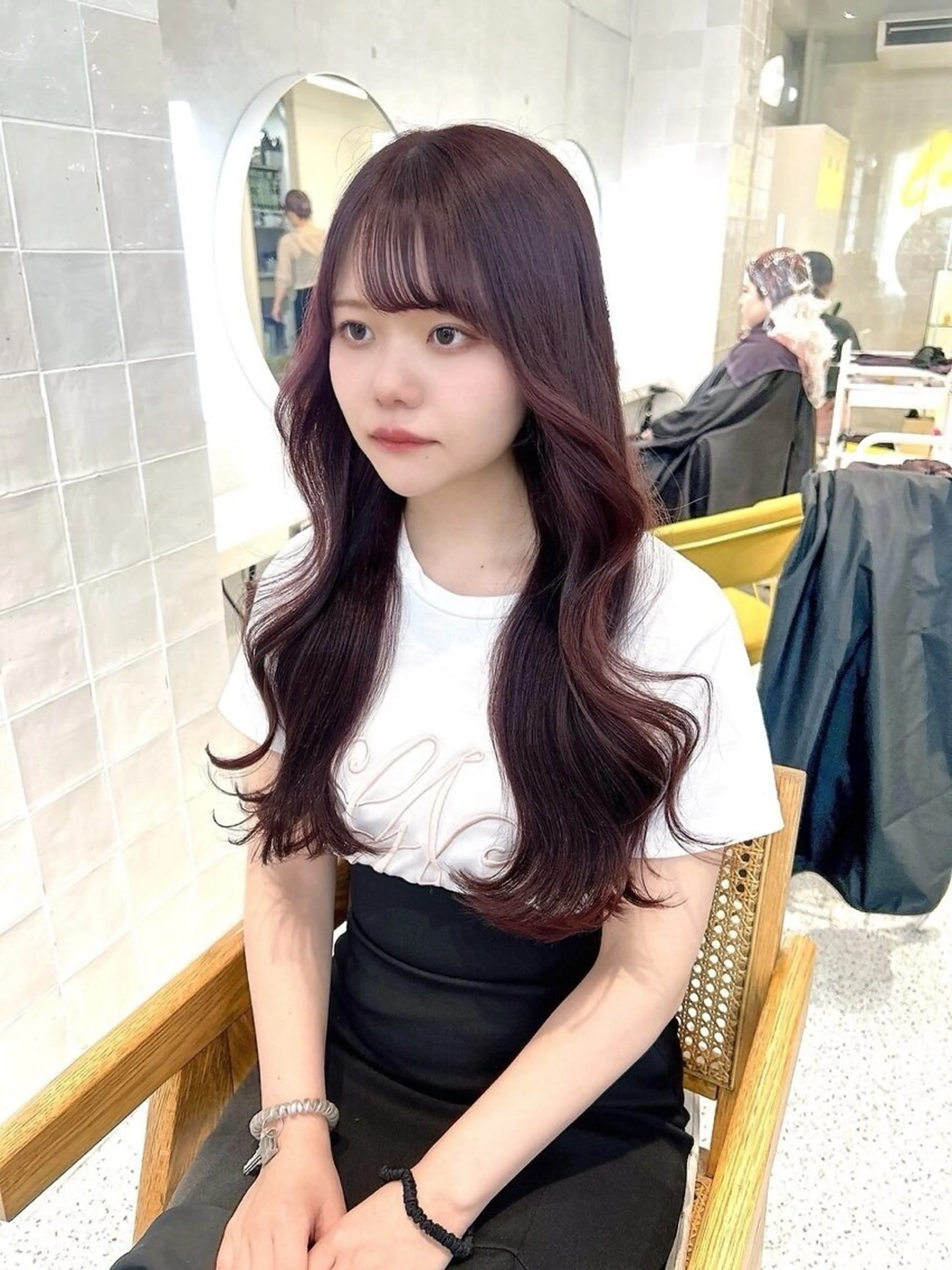 カラー leo/ロング／ レイヤーカット⛈️のヘアスタイル