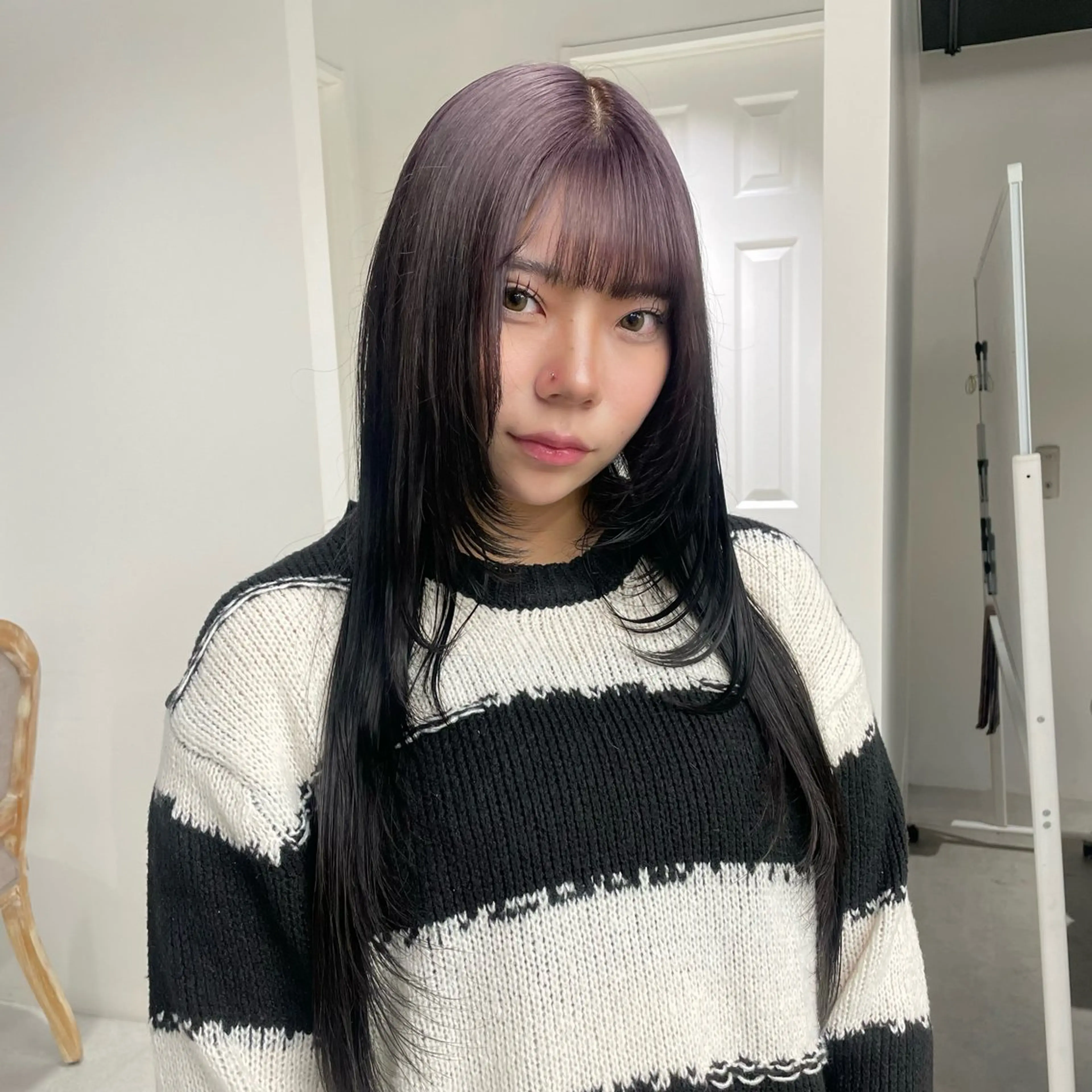 カラー クルミ/ 💕ワンホンネイルのネイルデザイン