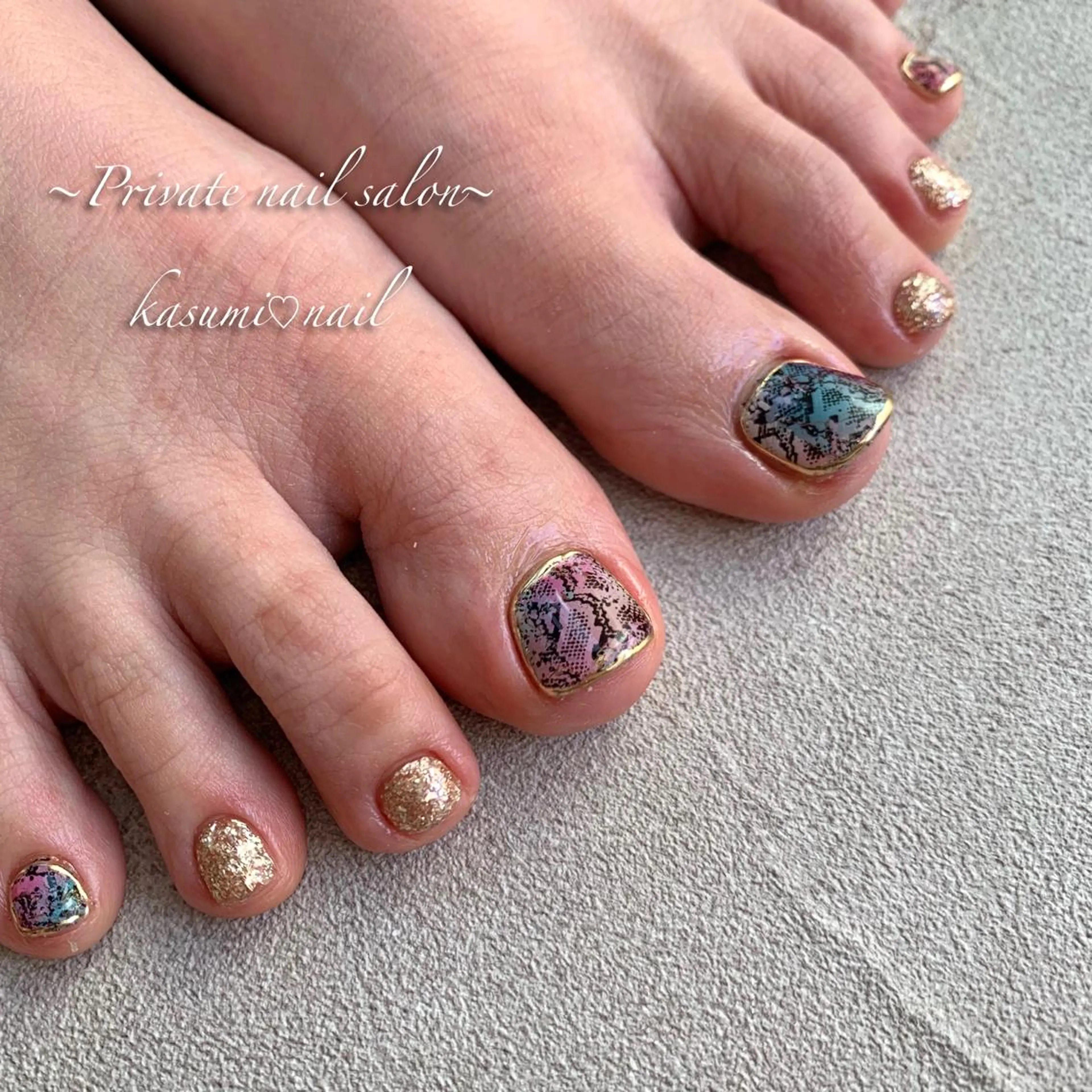 ネイル アートネイル ラメ(グリッター) マグネットネイル ミラーネイル ニュアンスネイル KASUMI♡ Nailのネイルデザイン