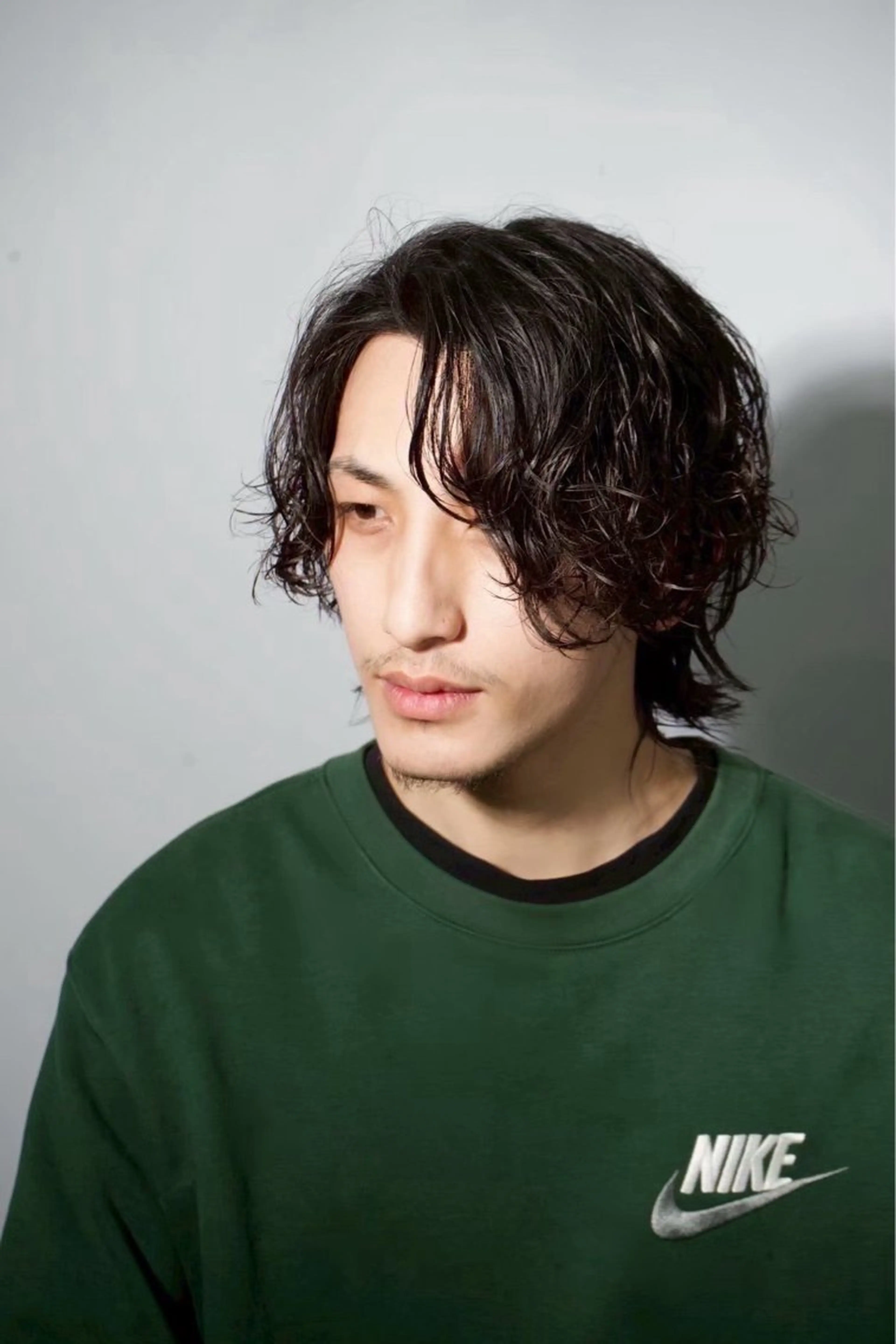 セミロング barber shopのヘアスタイル