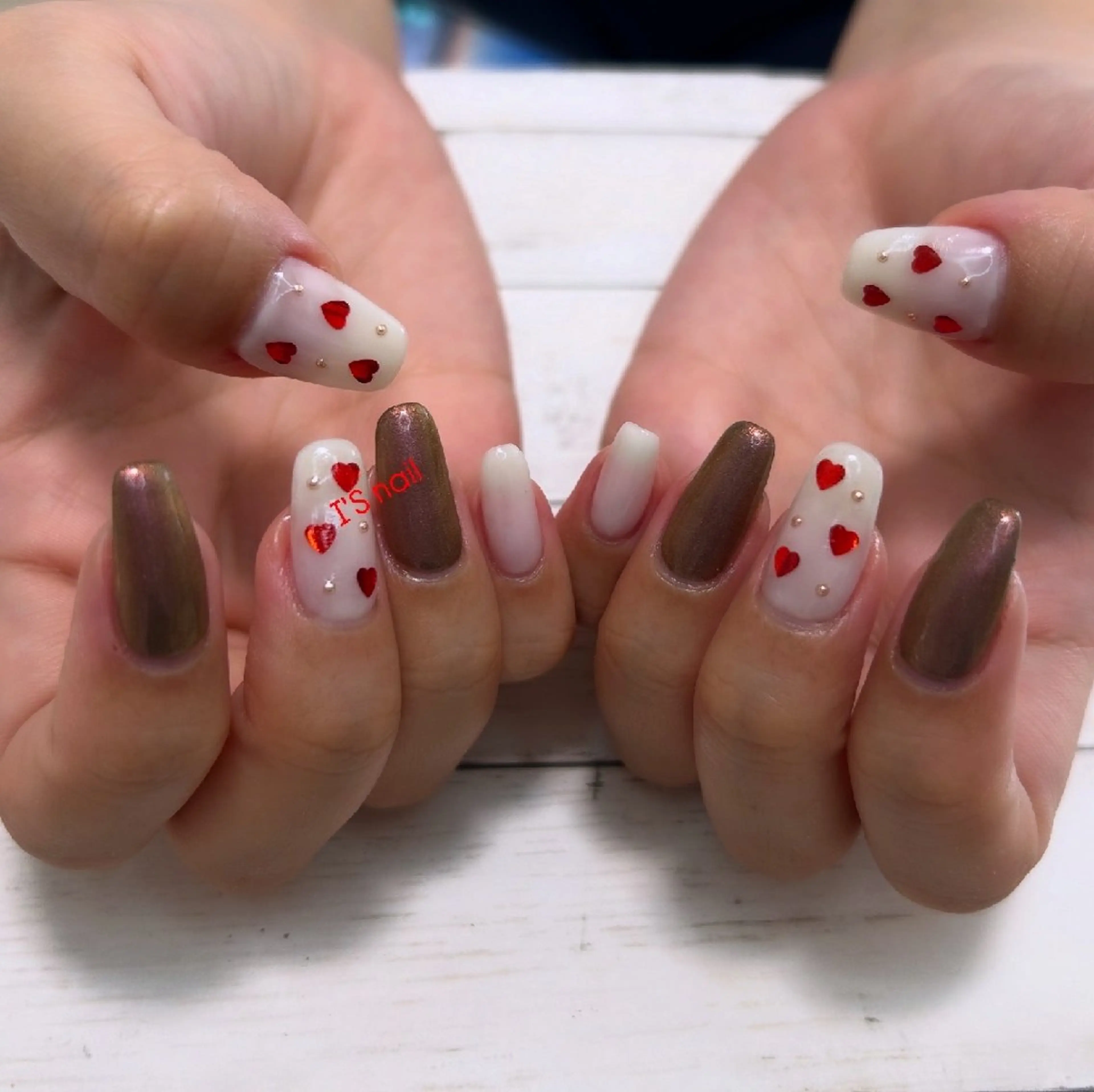 ネイル ハート I'S nail 佐野のネイルデザイン
