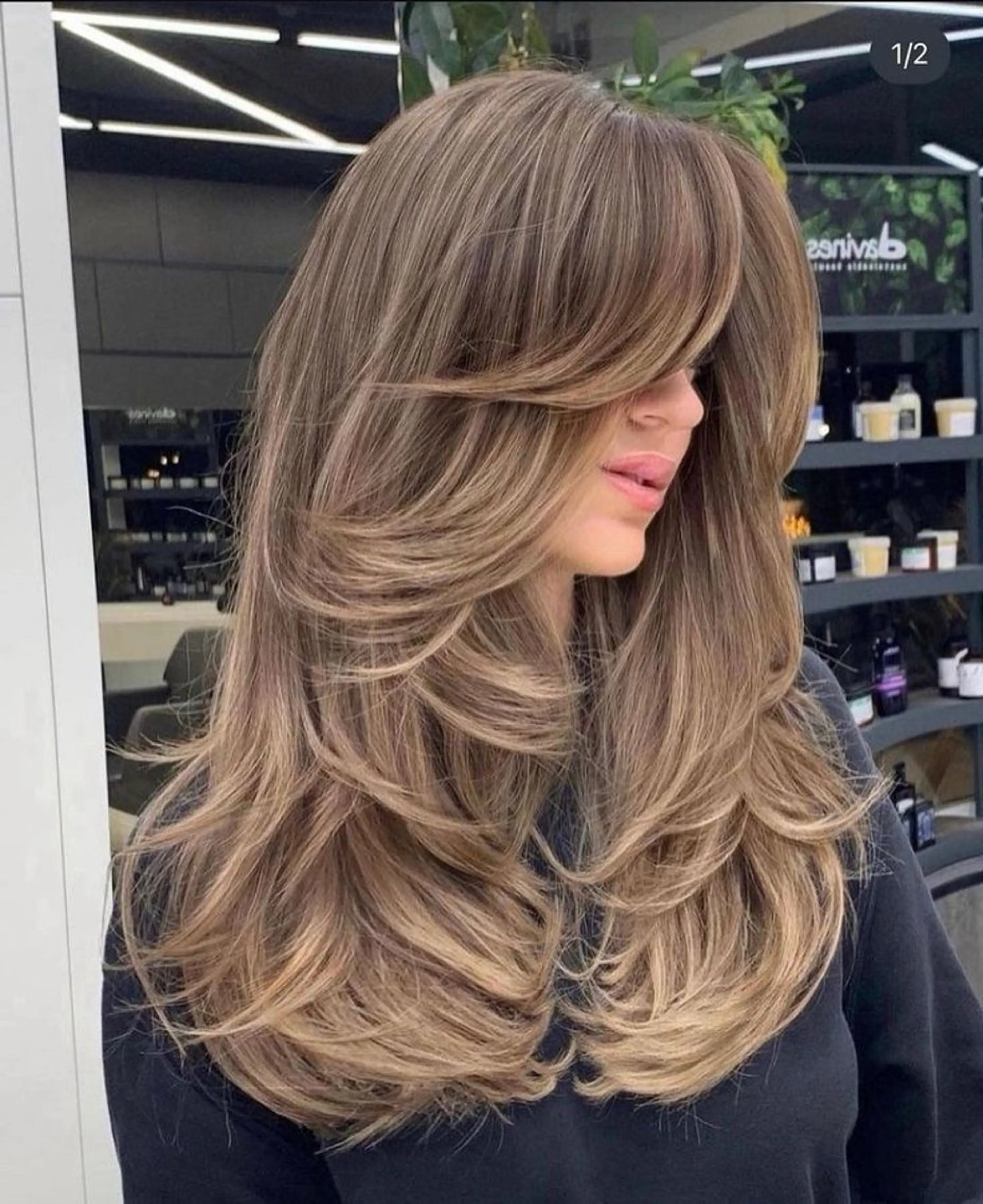 ロング レイヤーカット rina/無料 レイヤーカット/上野のヘアスタイル