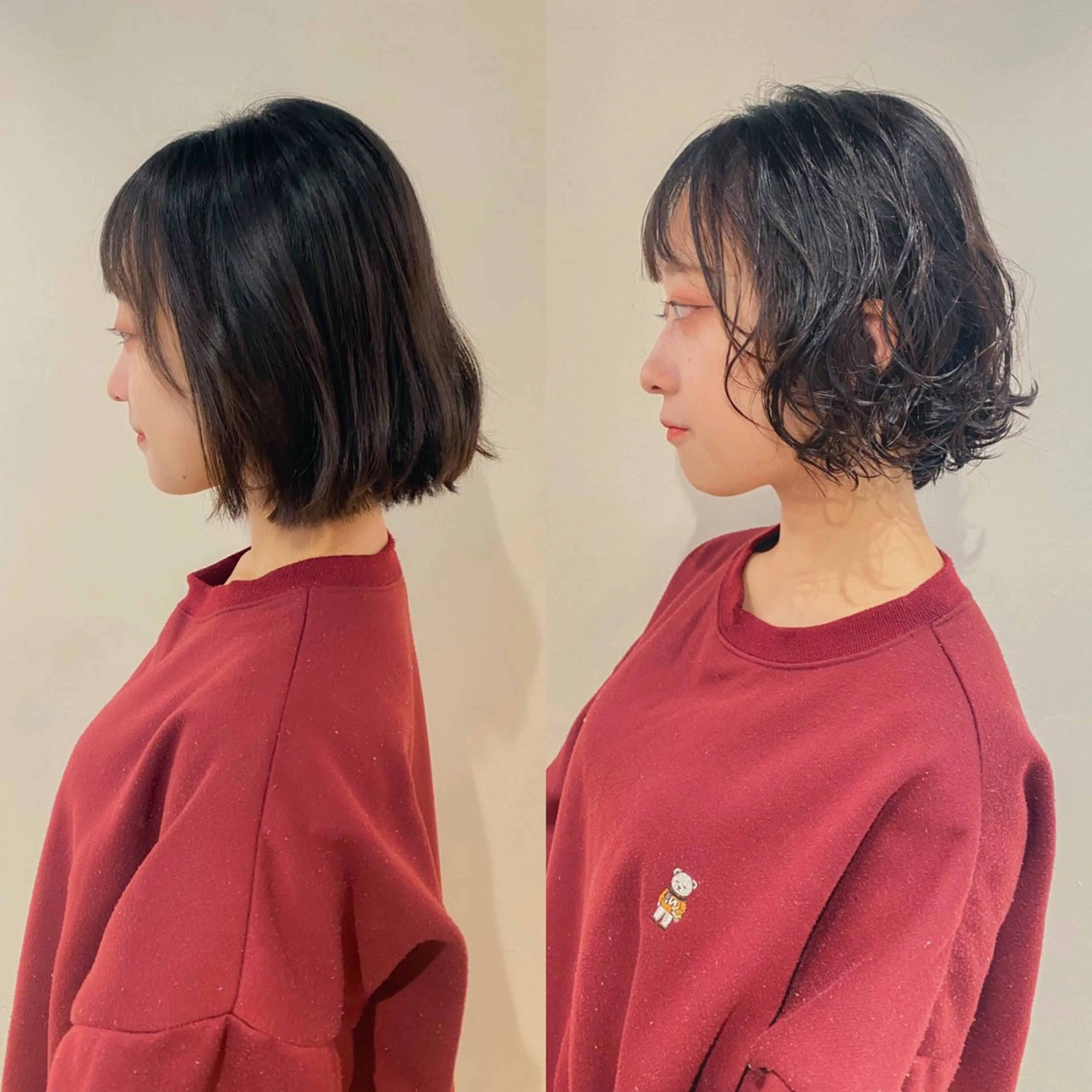 ショート パーマ ボブ デジタルパーマ 板谷みさき /艶ボブ/藤沢美容室のヘアスタイル