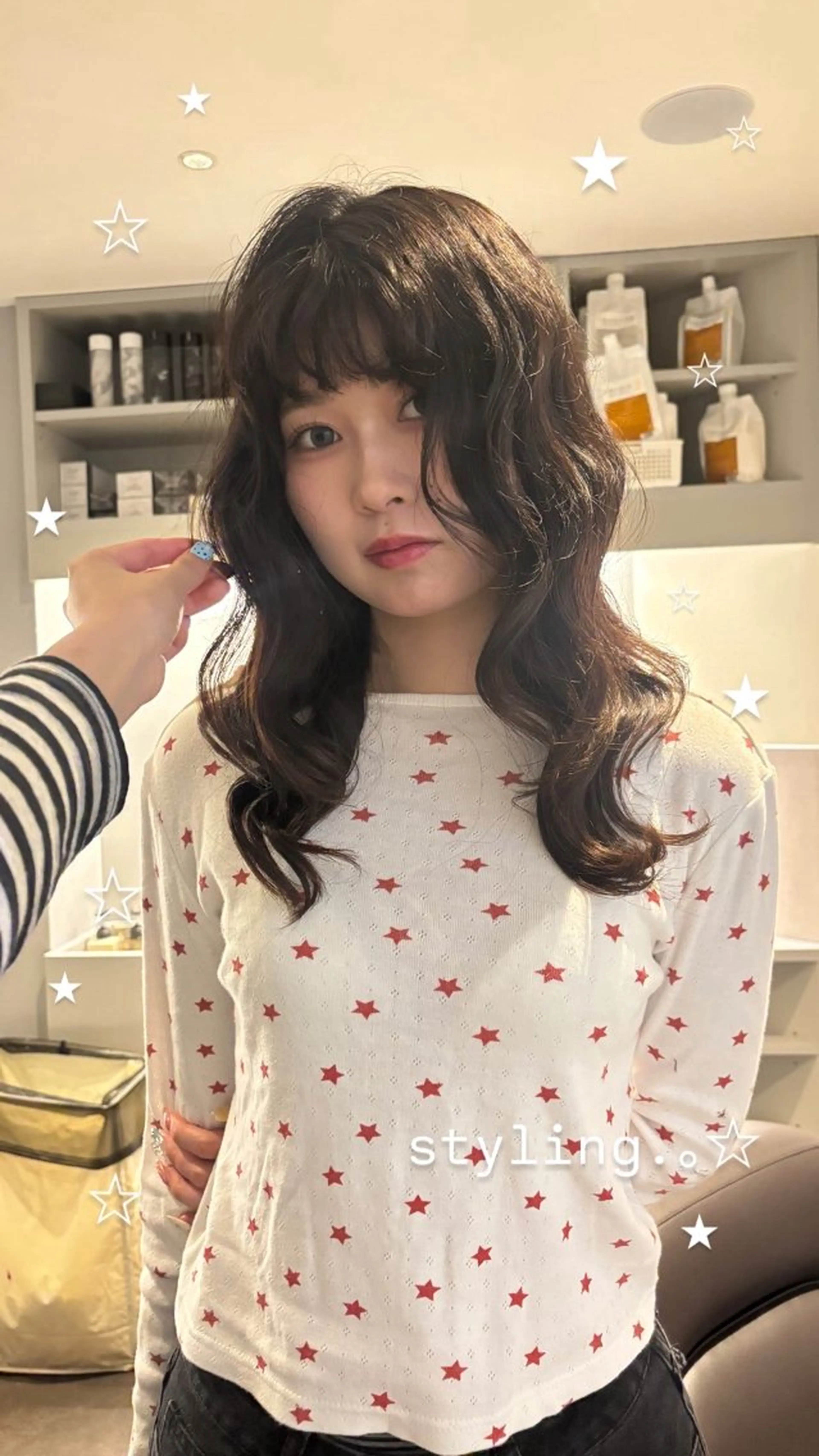 セミロング ヘアアレンジ rinka/暖色 ブリーチのヘアスタイル