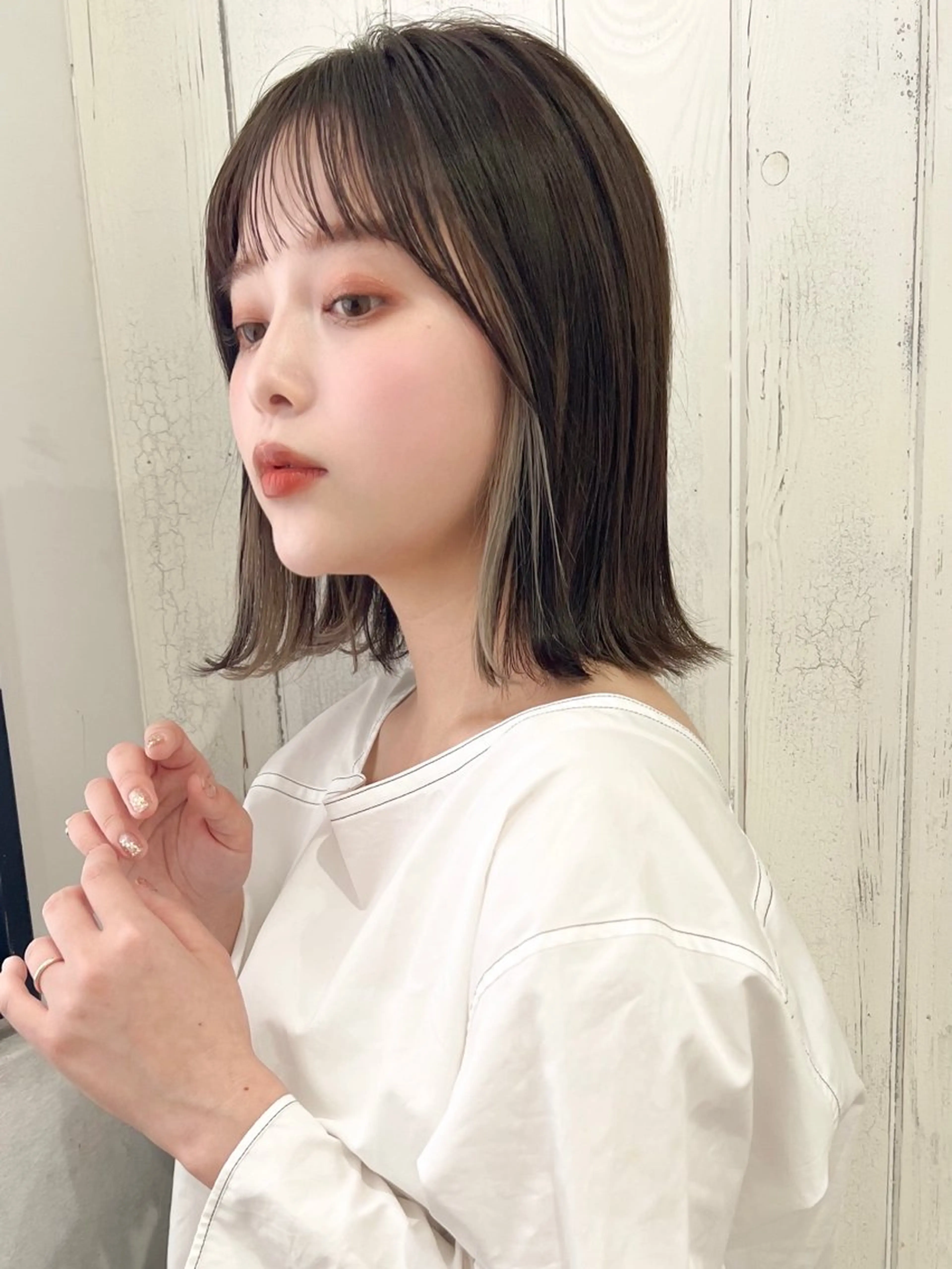 ミディアム ボブ 外ハネヘア 未来 【ショートカット⠀】のヘアスタイル