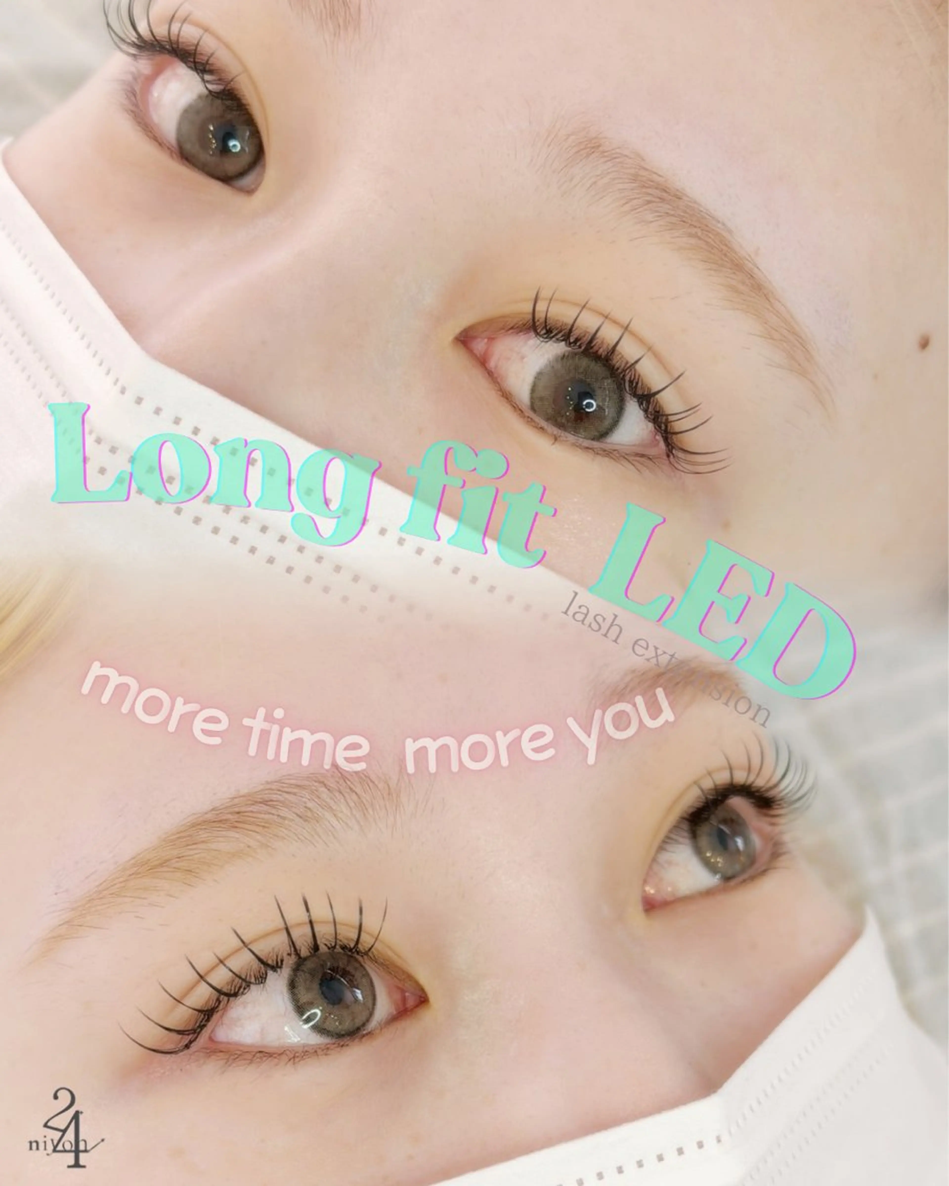 マツエク・マツパ フラットラッシュ niyon24+大宮西口所属・hikari大宮 _高持続まつ毛のマツエク・マツパデザイン