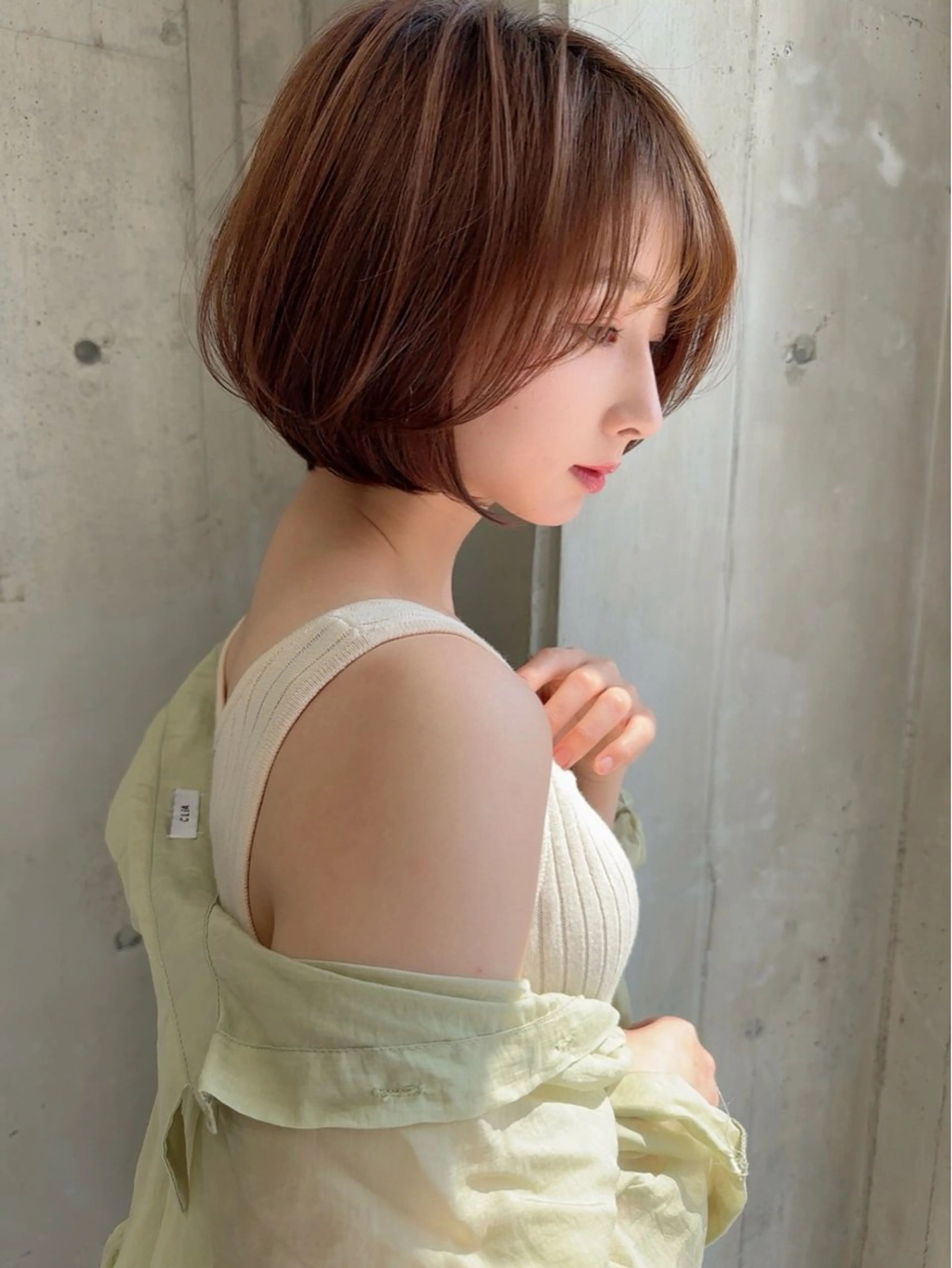 ショート レイヤー/韓国 ハイトーン興津史弥のヘアスタイル