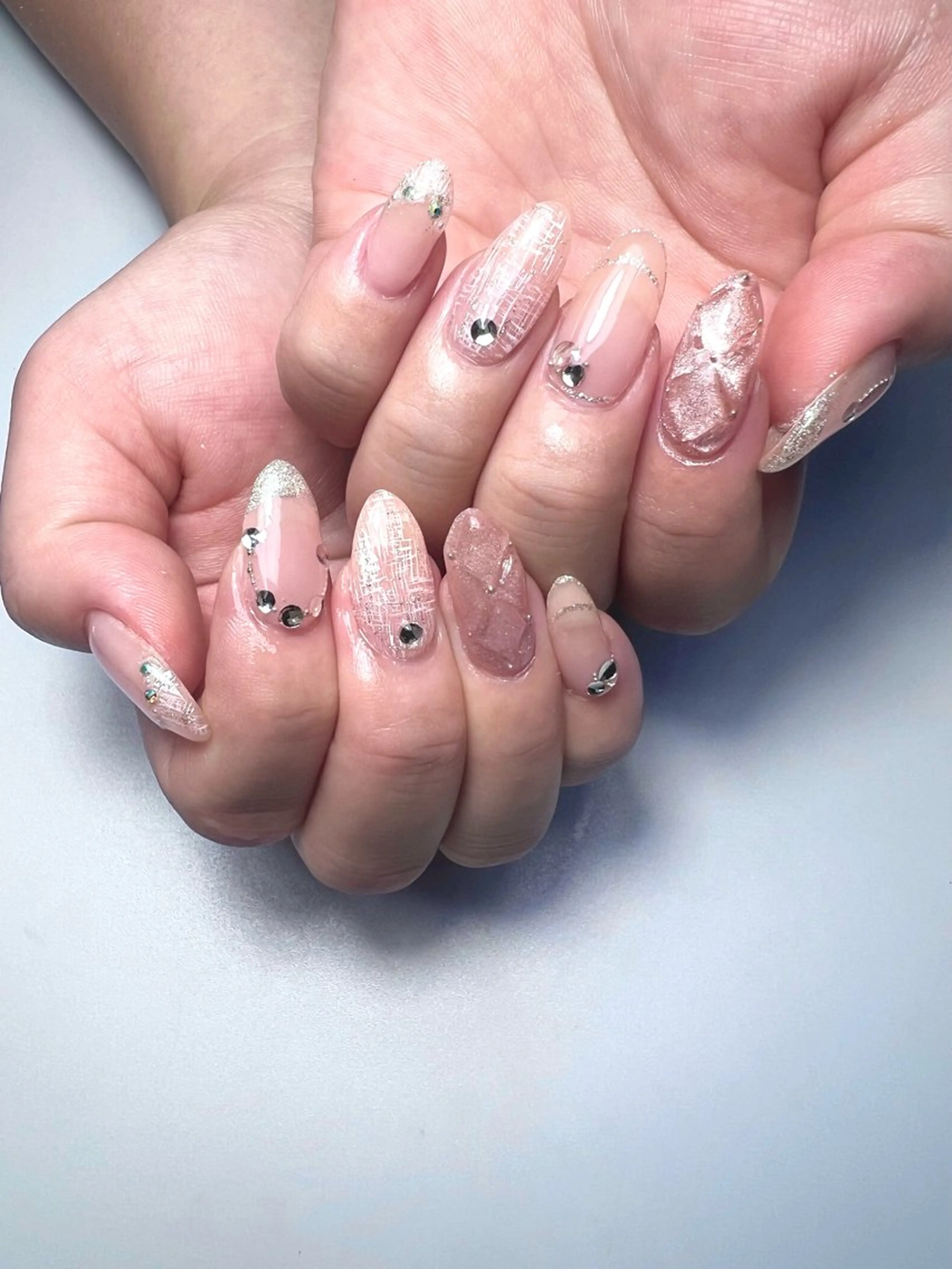 ネイル ツイードネイル ハンドネイル 中村 翠のネイルデザイン