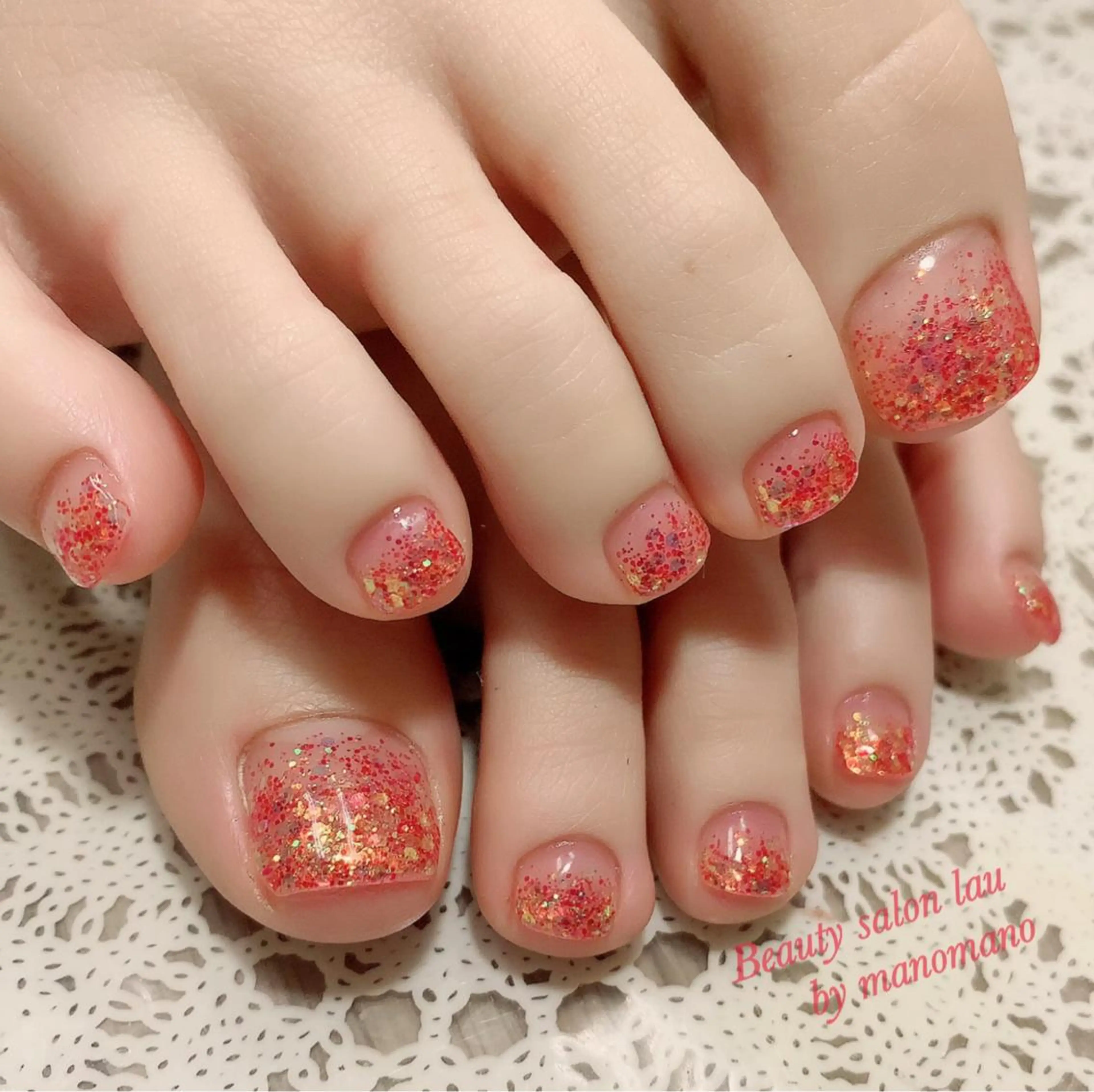 前回より30日以内の付け替えオフ無料(過ぎてしまった方は550円) フットラメグラ☆7500円の写真