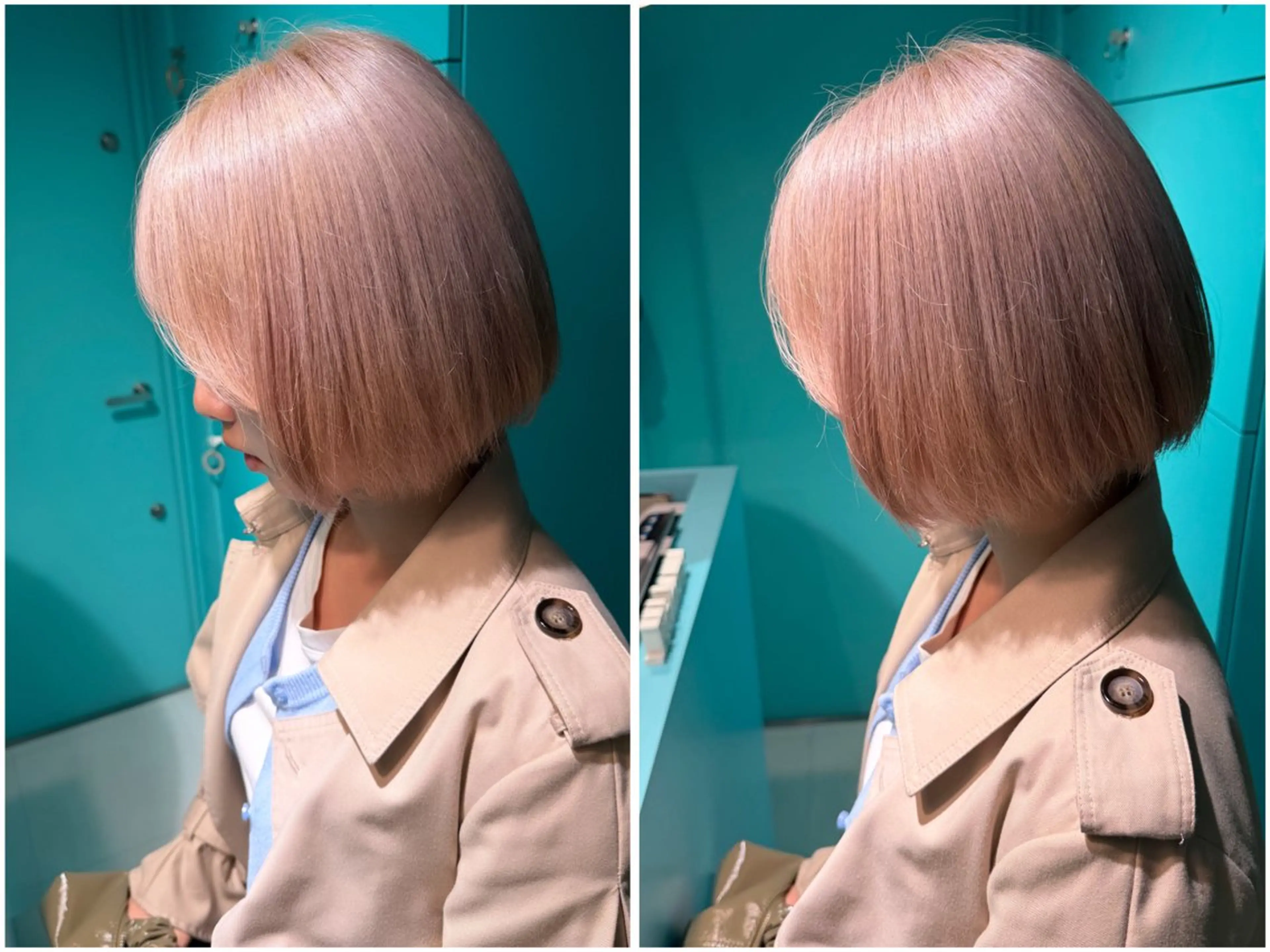 ショート カラー ベージュカラー ブリーチ ダブルカラー ミルクティーベージュ ホワイトミルクティーベージュ カット ヘアカラー 🫧ショート/ボブ 池袋西口・泡渕✂️のヘアスタイル