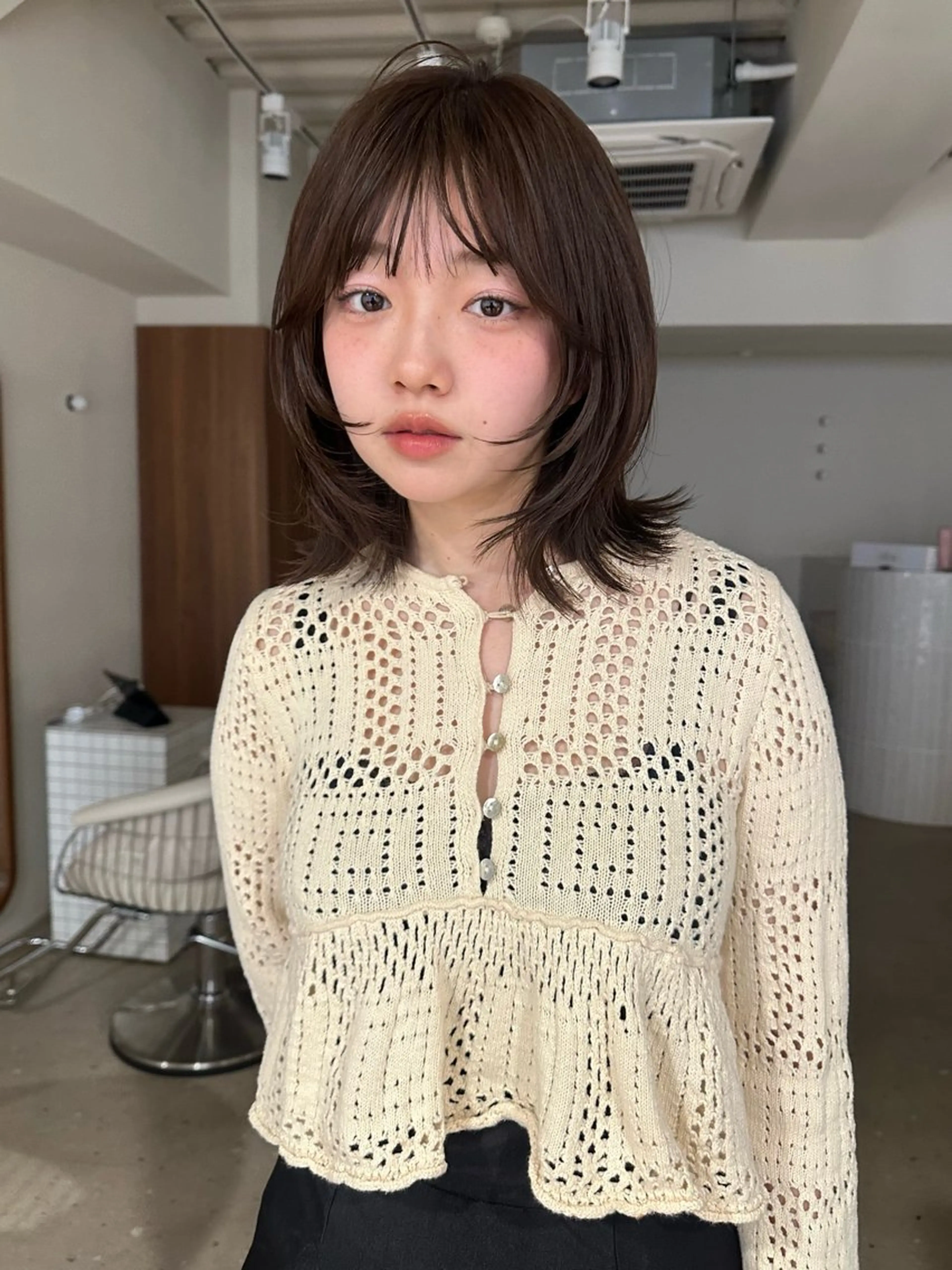 ミディアム ボブレイヤー ボブ レイヤーカット カット ヘアカラー ボブ/似合わせ レイヤーcocomoのヘアスタイル