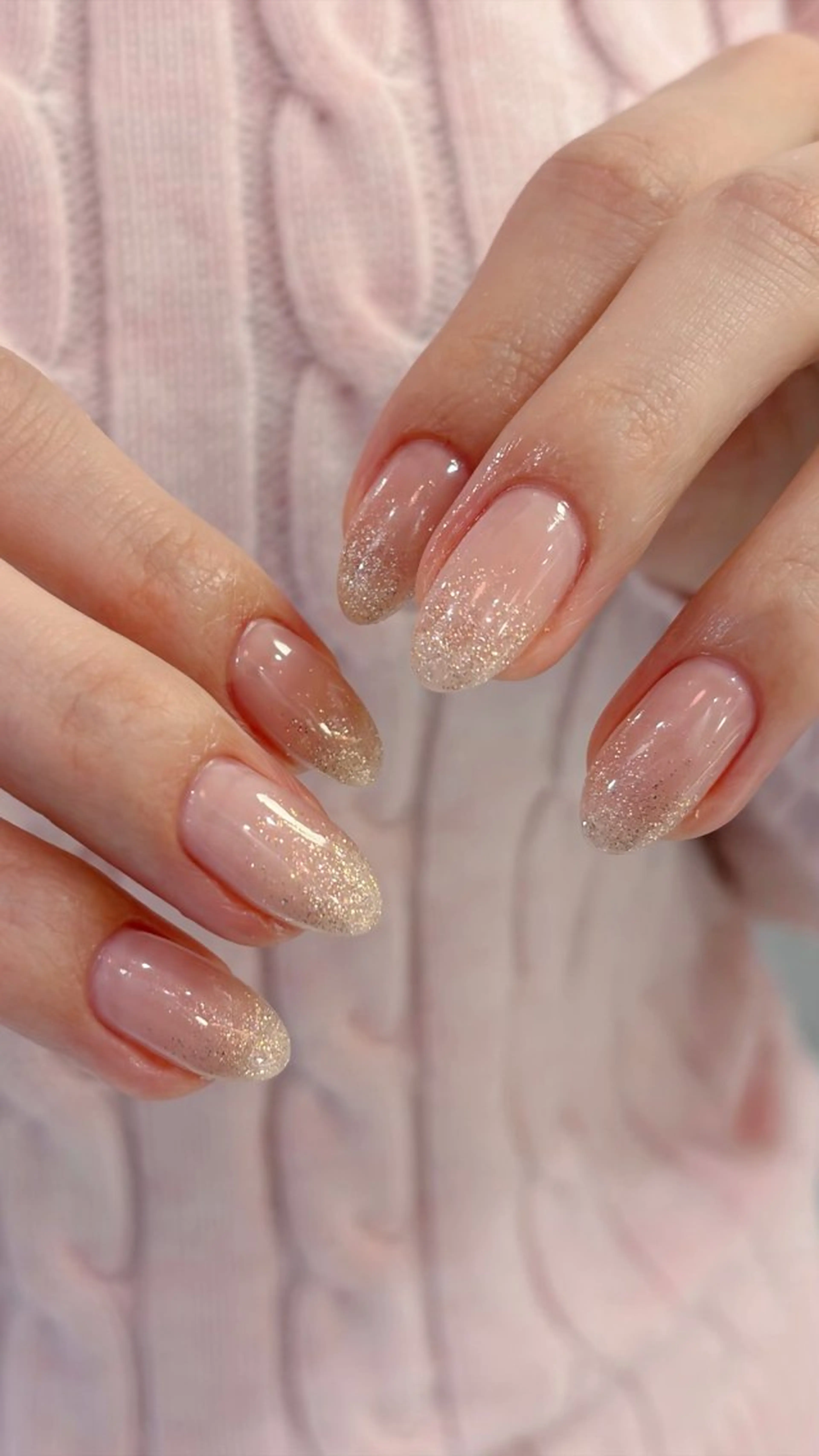 ネイル ラメ(グリッター) ラメグラデーション ハンドネイル フットネイル aile d'Ange所属・ailed'Ange 🍒miuのネイルデザイン