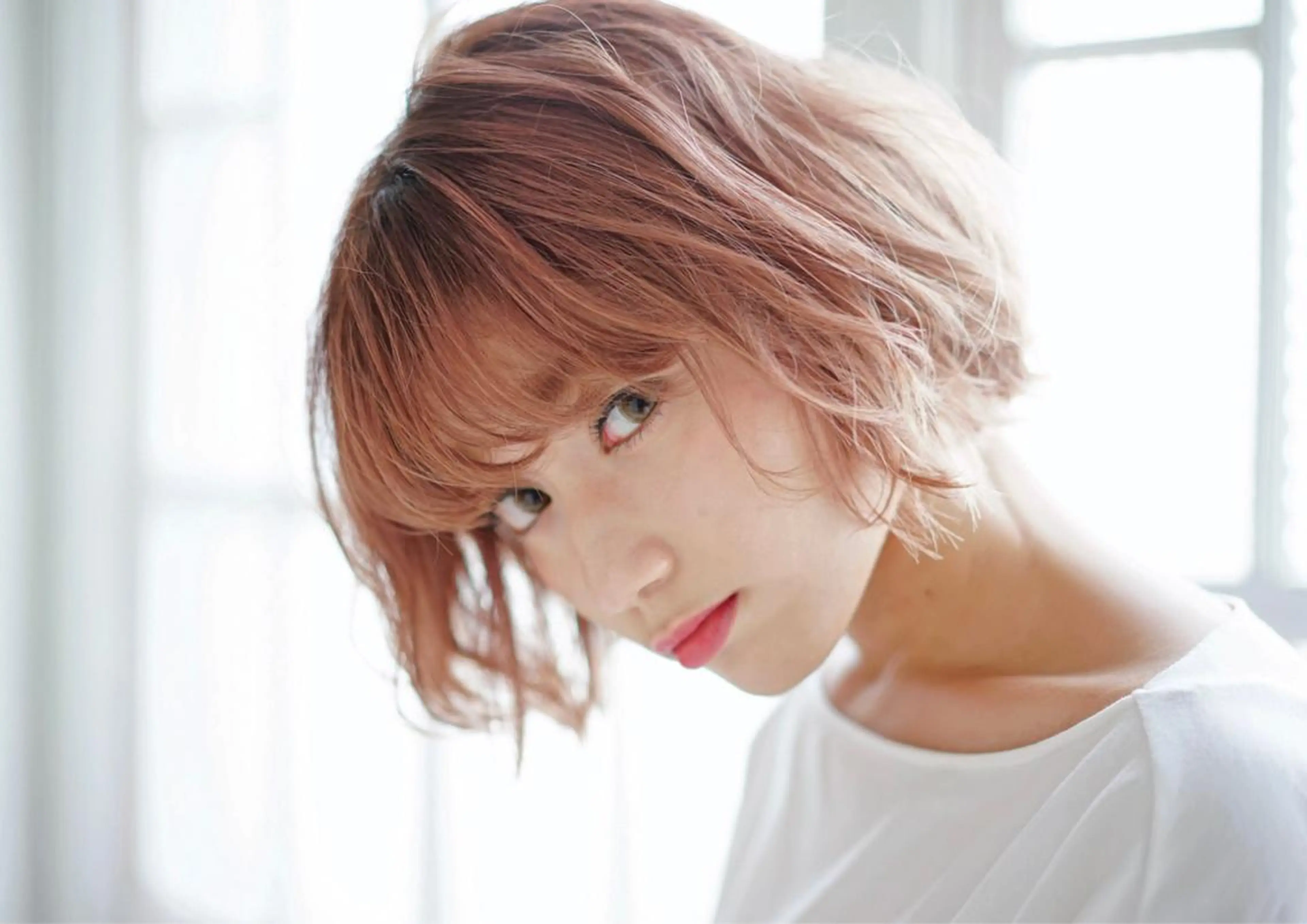 ショート カラー パーマ ヘアアレンジ JYUNESU表参道所属・似合わせhair🔸 アサダ　タカコ🔸のヘアスタイル