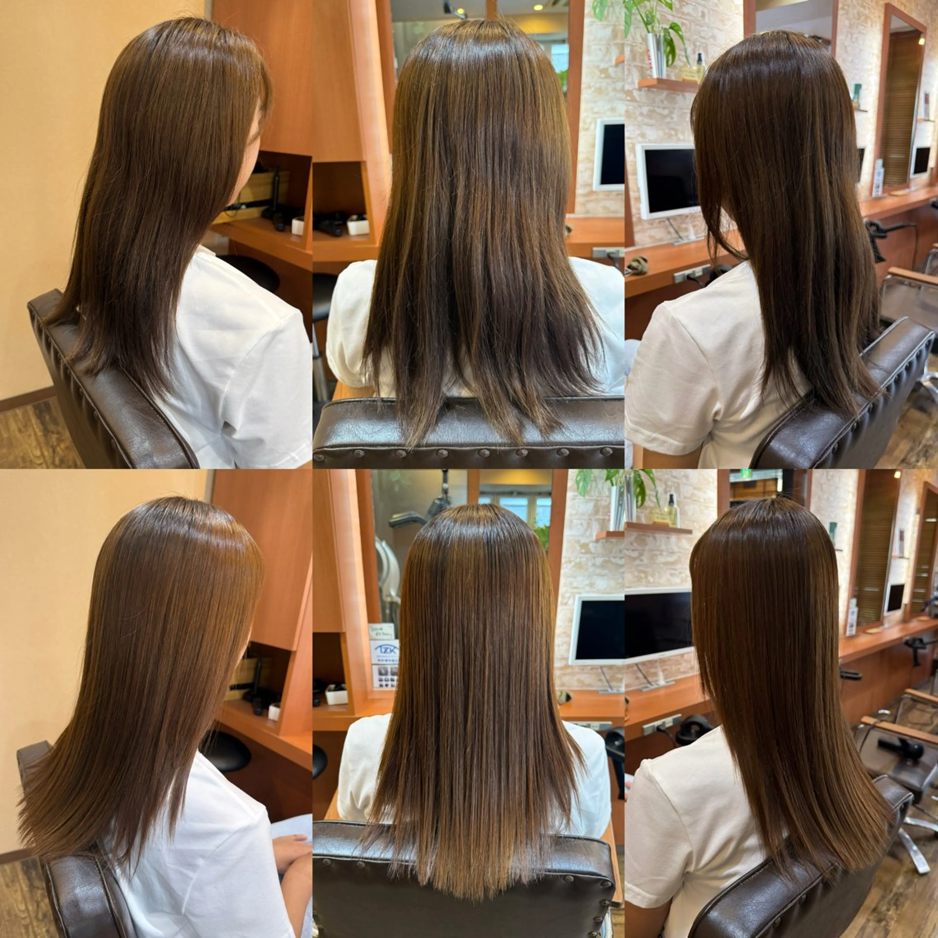 ロング 縮毛矯正 山口 博司のヘアスタイル