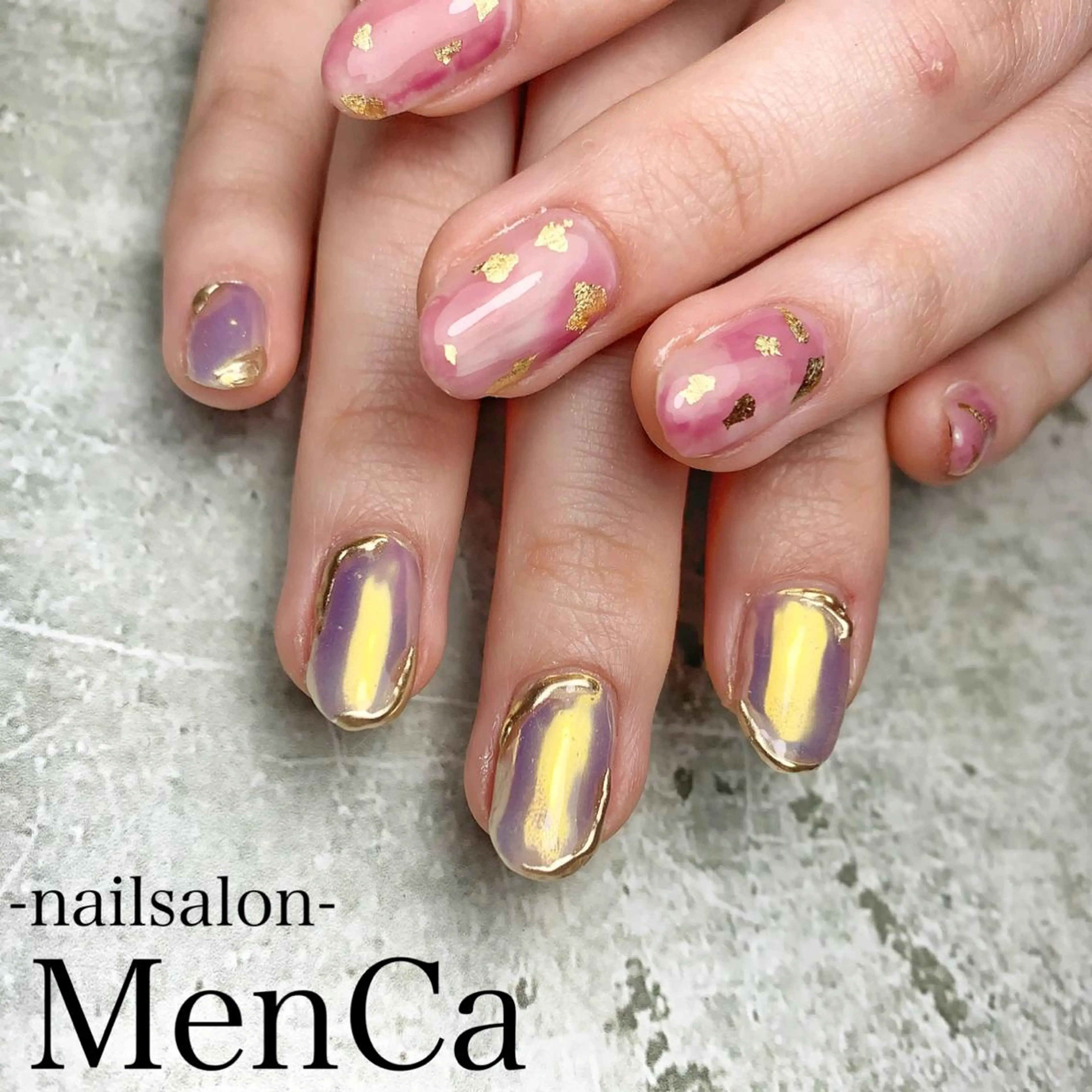 ネイル オーロラネイル ハンドネイル 江崎 景子のネイルデザイン