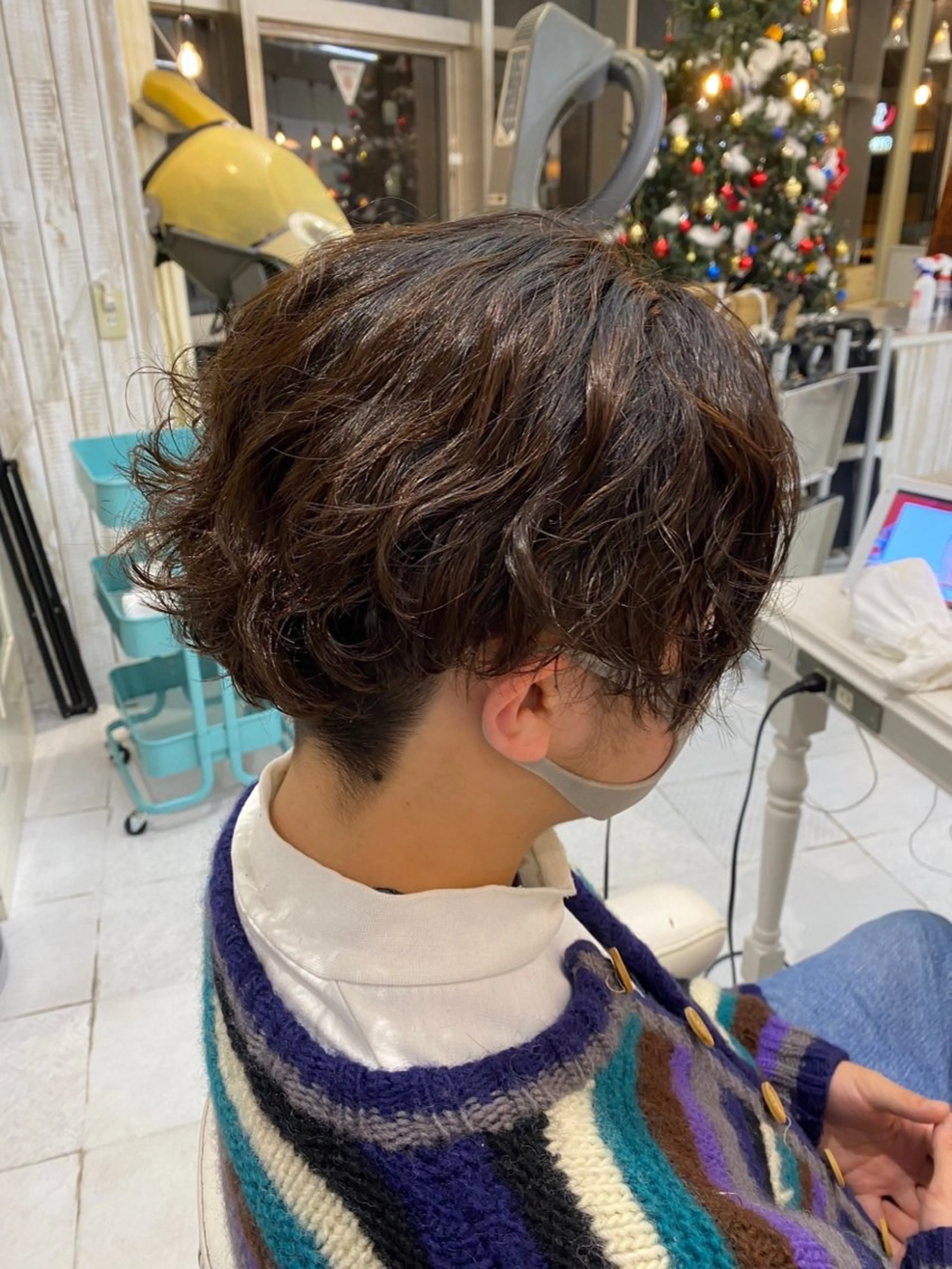 ショート パーマ メンズ カット パーマ カーリーパーマ/ パーマ/SAKURAのヘアスタイル