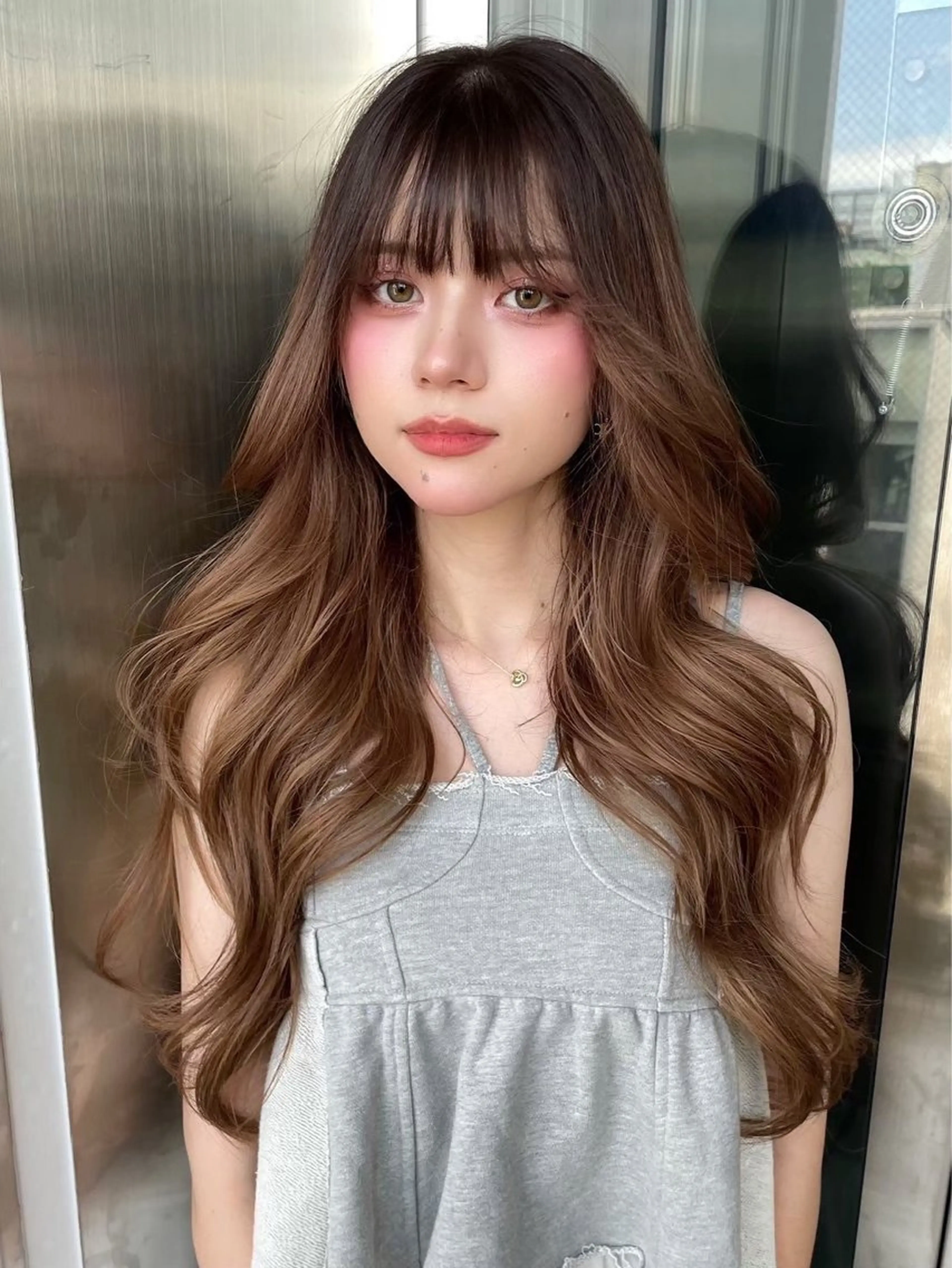 ロング 髪質改善×韓国ヘアサロン Role 博多【ロール】所属・yui🎀ブリーチ なしWカラー／博多のヘアスタイル