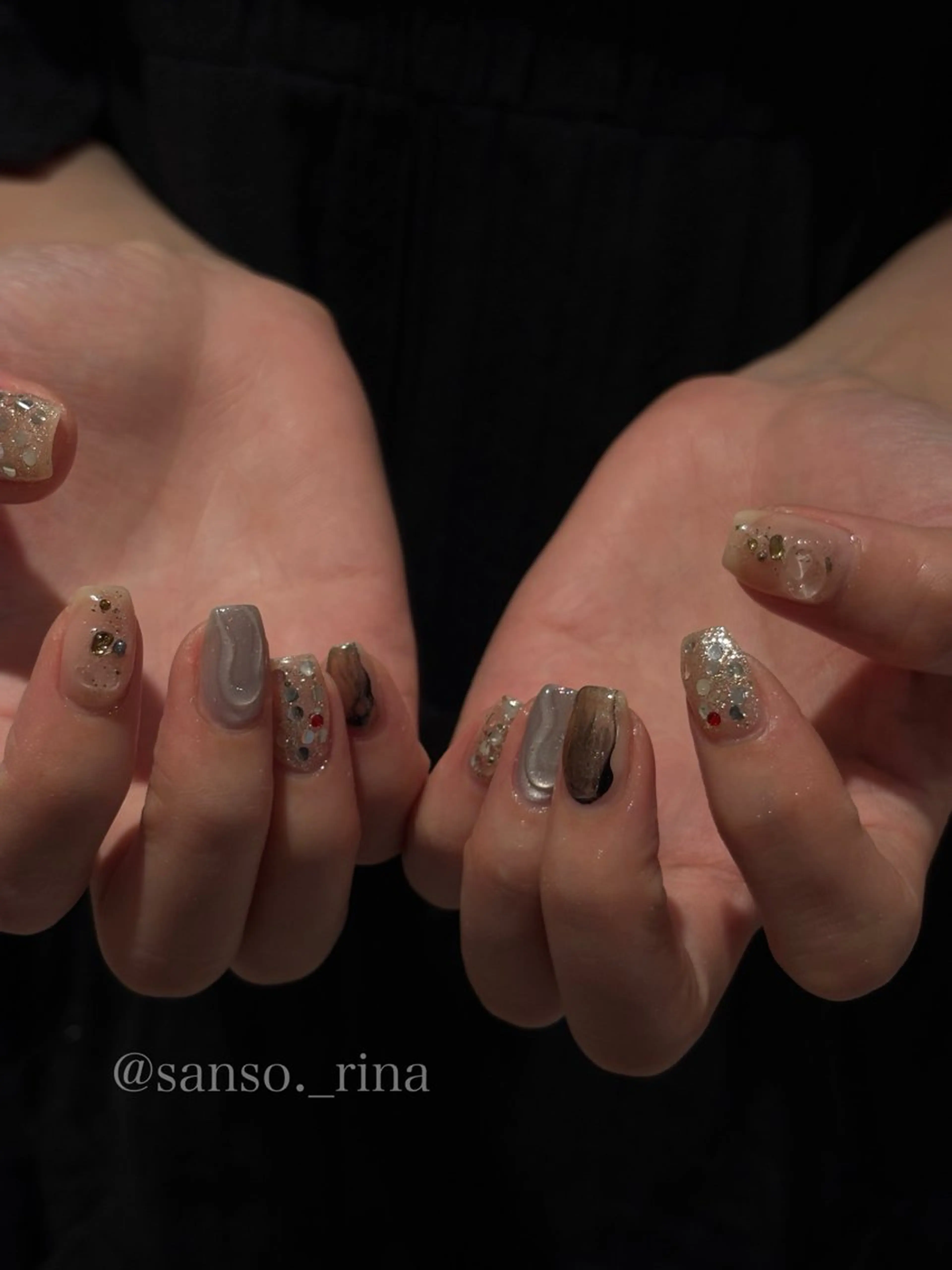 ネイル ハンドネイル フットネイル nuu  栄所属・早川 里奈のネイルデザイン