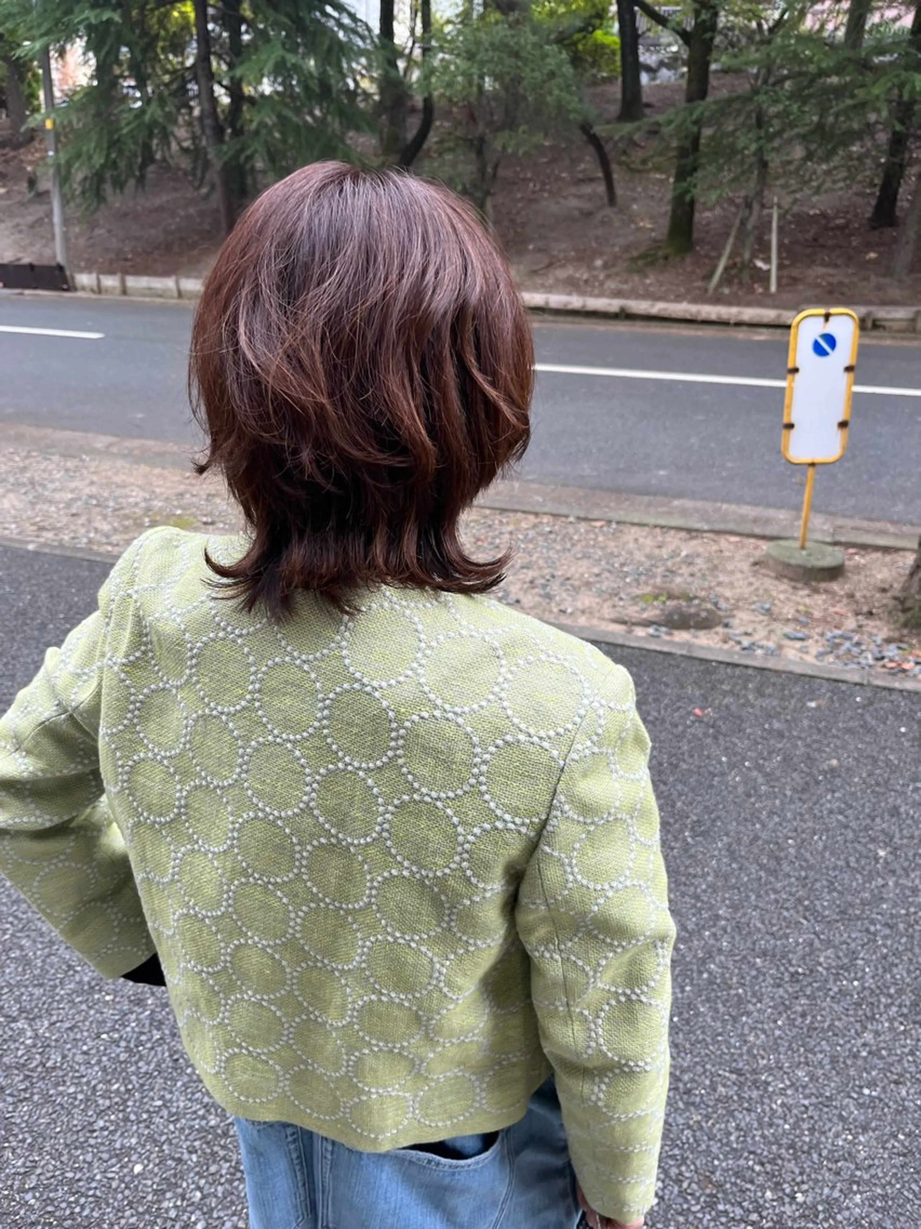 ミディアム ミディアムパーマ レイヤーカット ウルフカット YOKE/桃山台/ 山亀亜曇のヘアスタイル