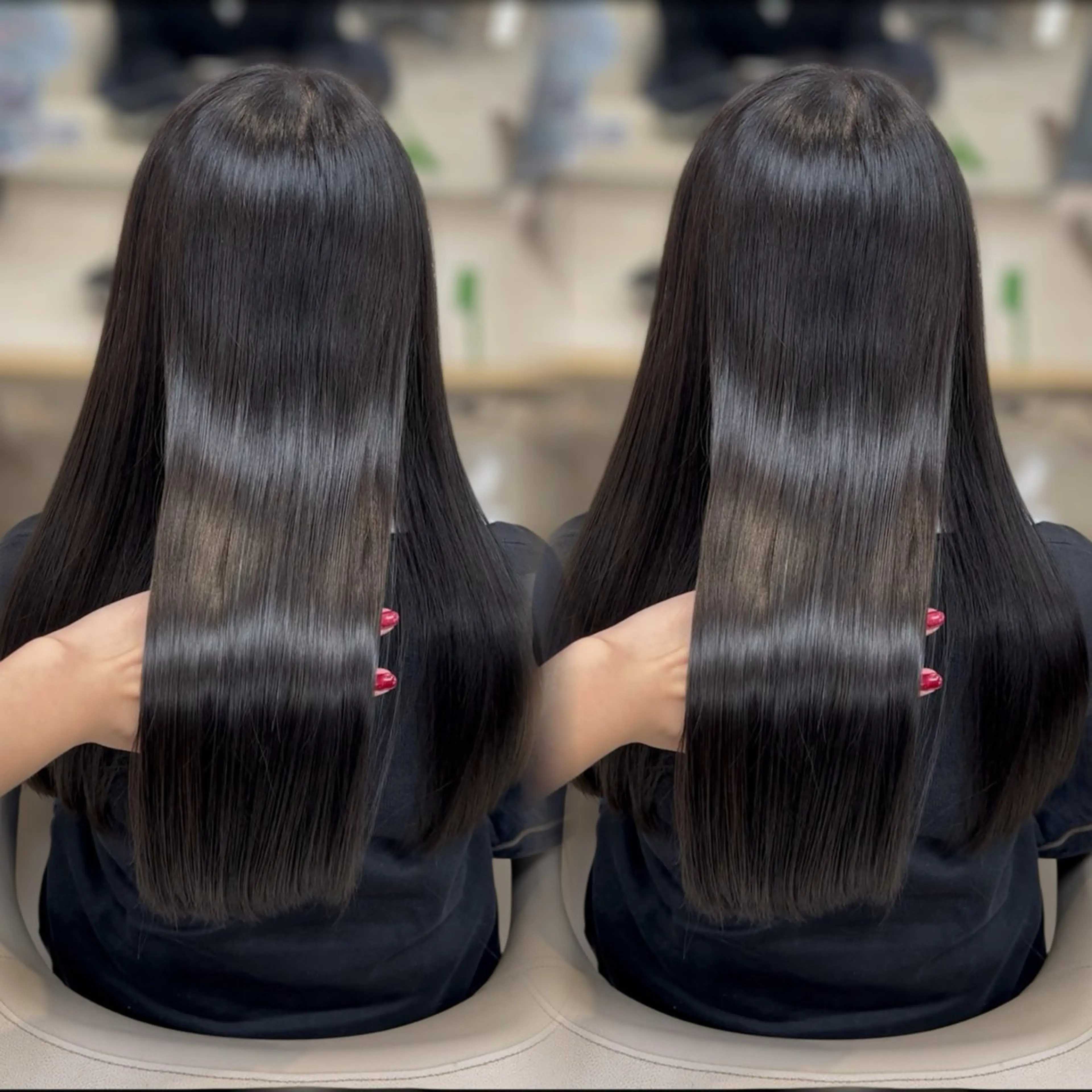 ロング カラー カット ヘアカラー トリートメント ヘッドスパ 🧸ベージュ カラー🧸ゆいなのヘアスタイル