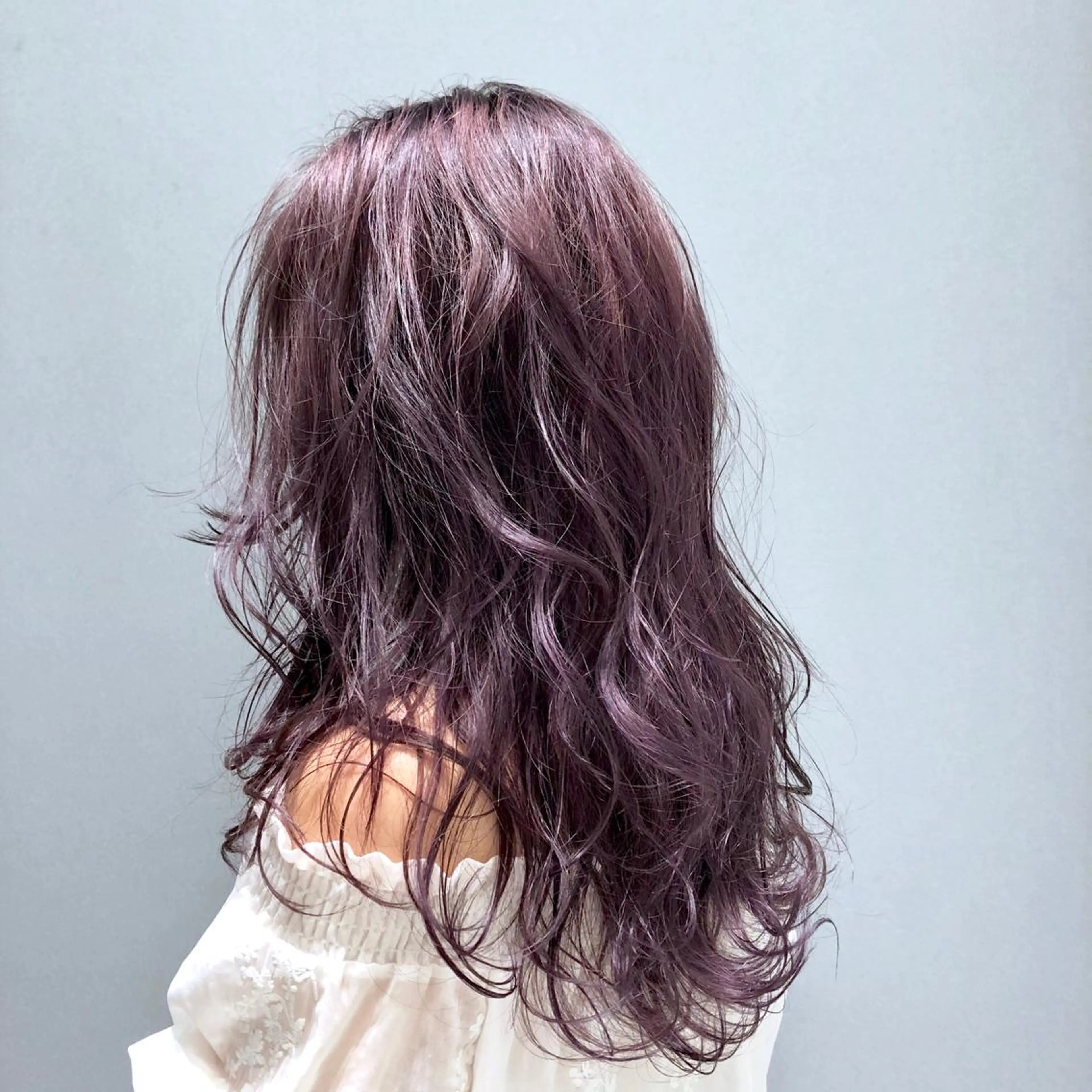 ロング カラー アッシュ ブリーチ ケアブリーチ ラベンダーカラー ラベンダーアッシュ カット ヘアカラー 🌈ぷる艶カラー🌈 髪質改善👑柳沼尚貴のヘアスタイル