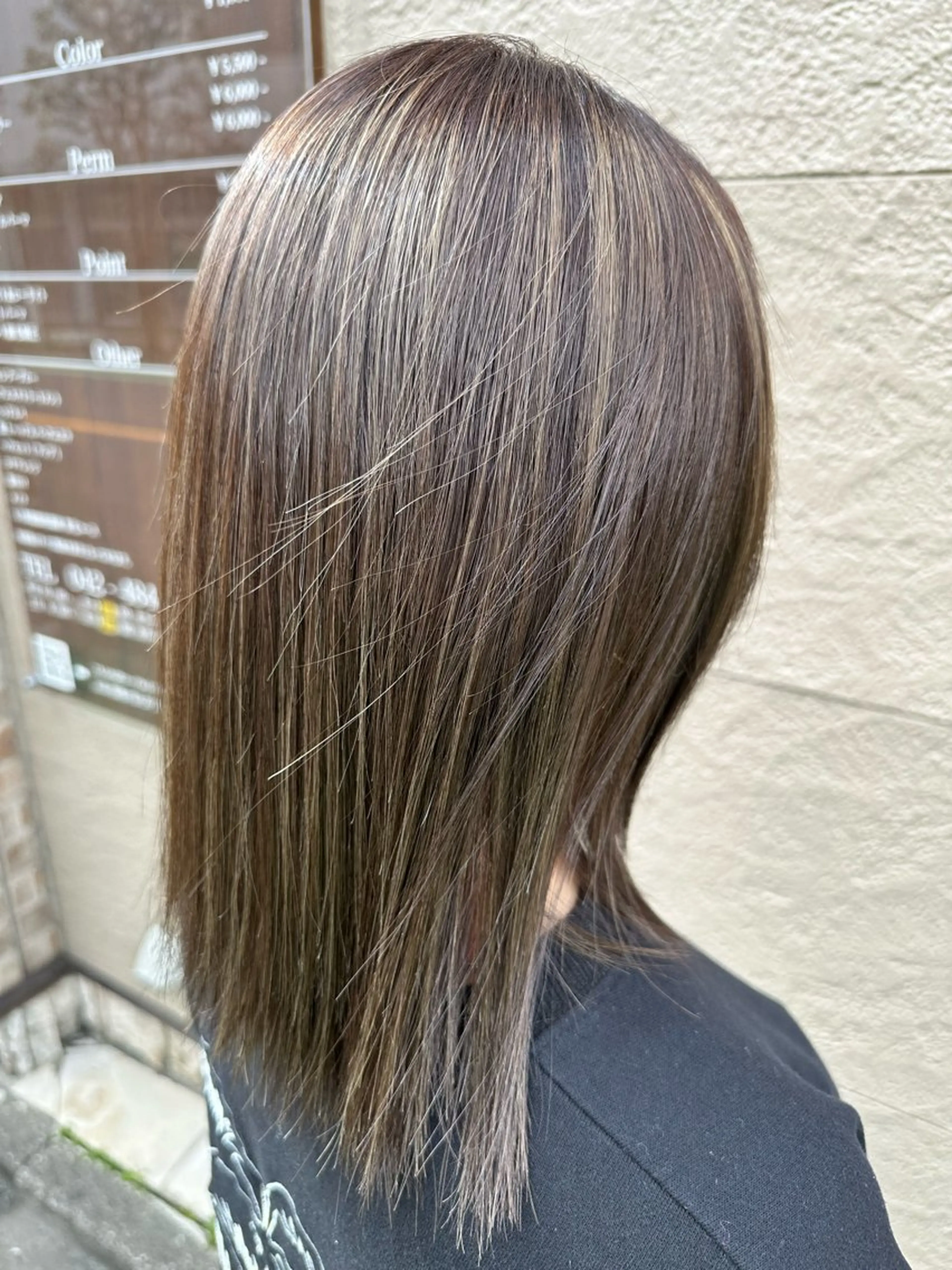 カット+ハイライト+カラー🩵✨の写真