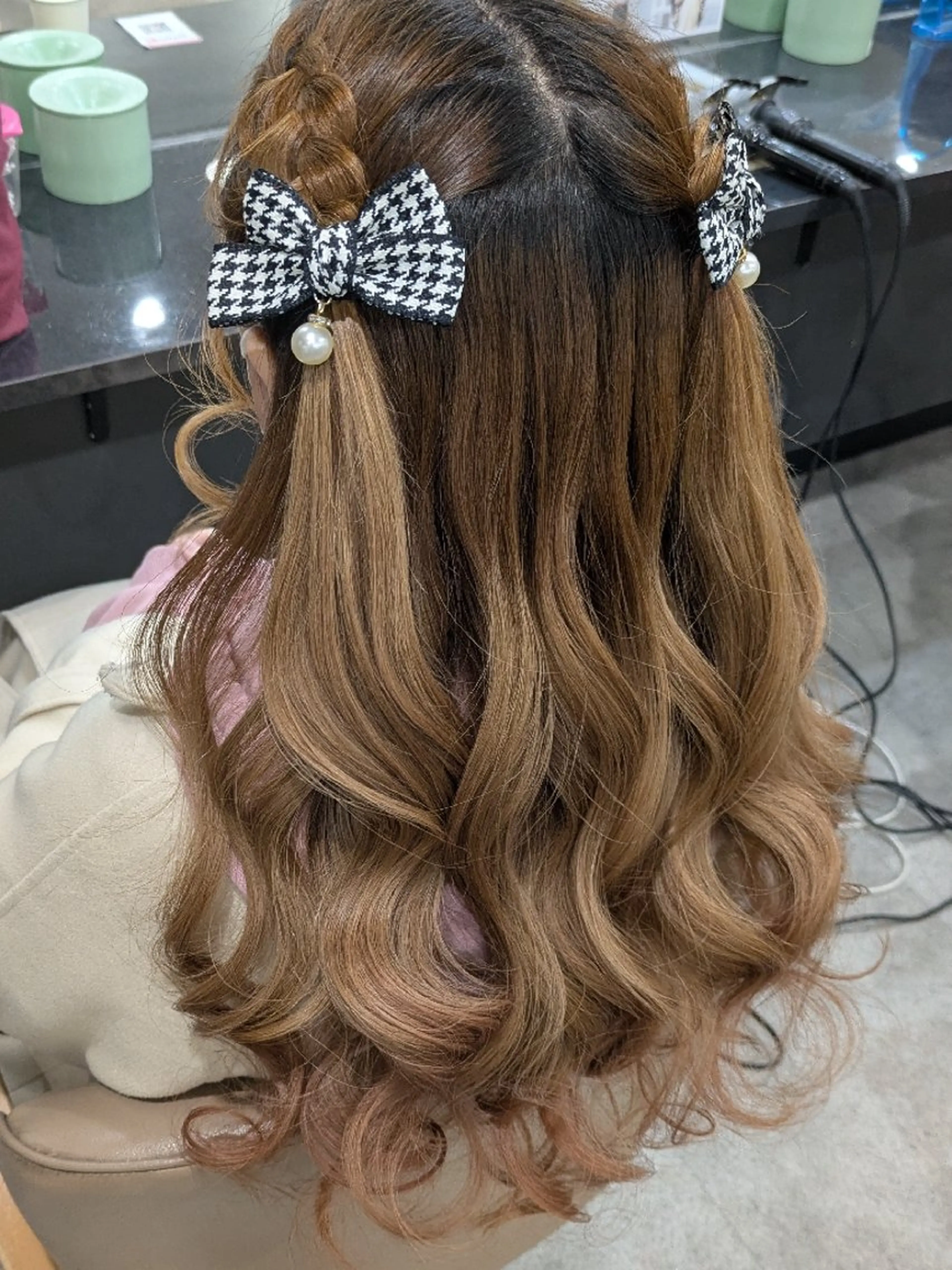 ヘアアレンジ ロング ヘアセット ヘアセット/中洲 Akaneのヘアスタイル