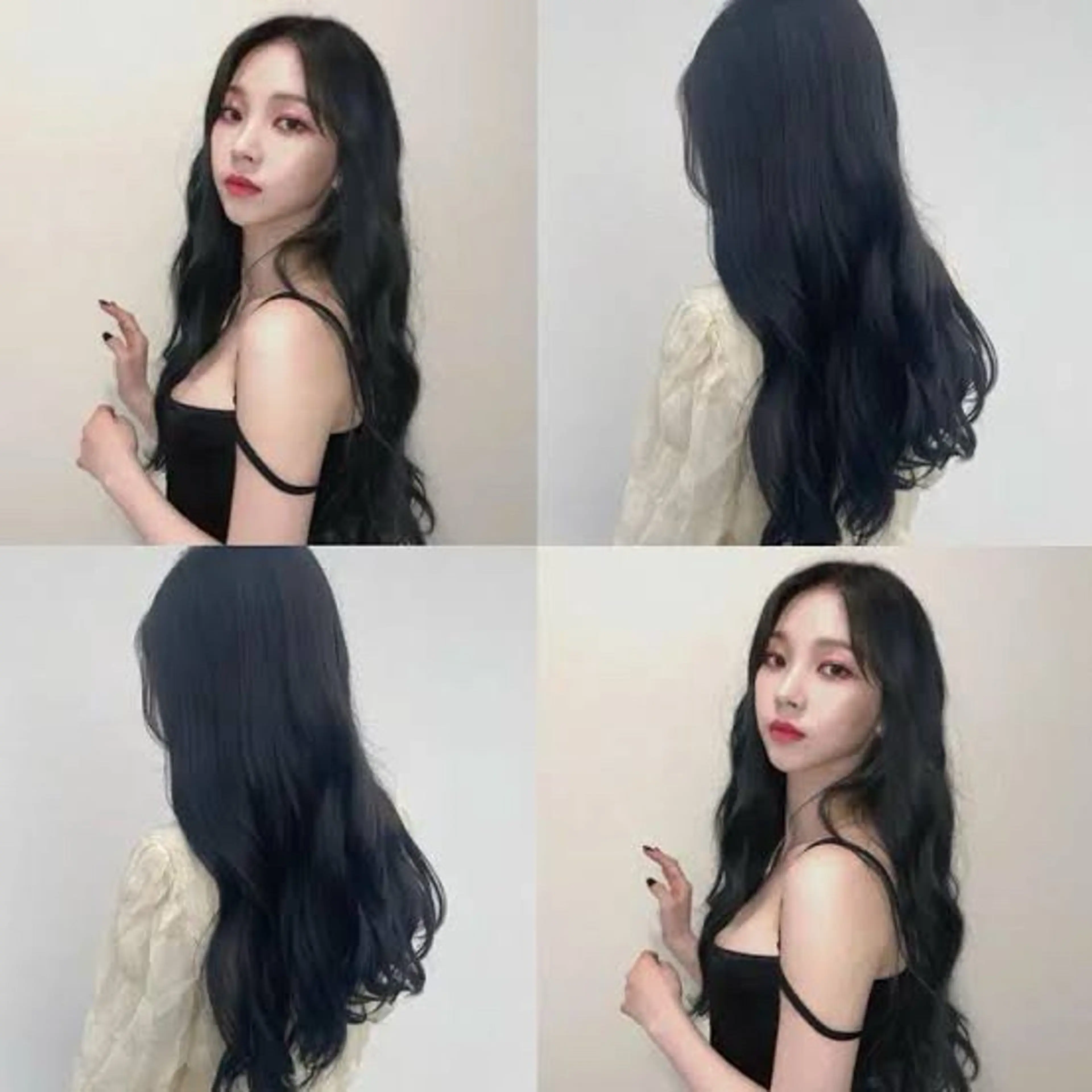 セミロング カラー 🌈透明感カラー 韓国 ミライ🇰🇷のヘアスタイル