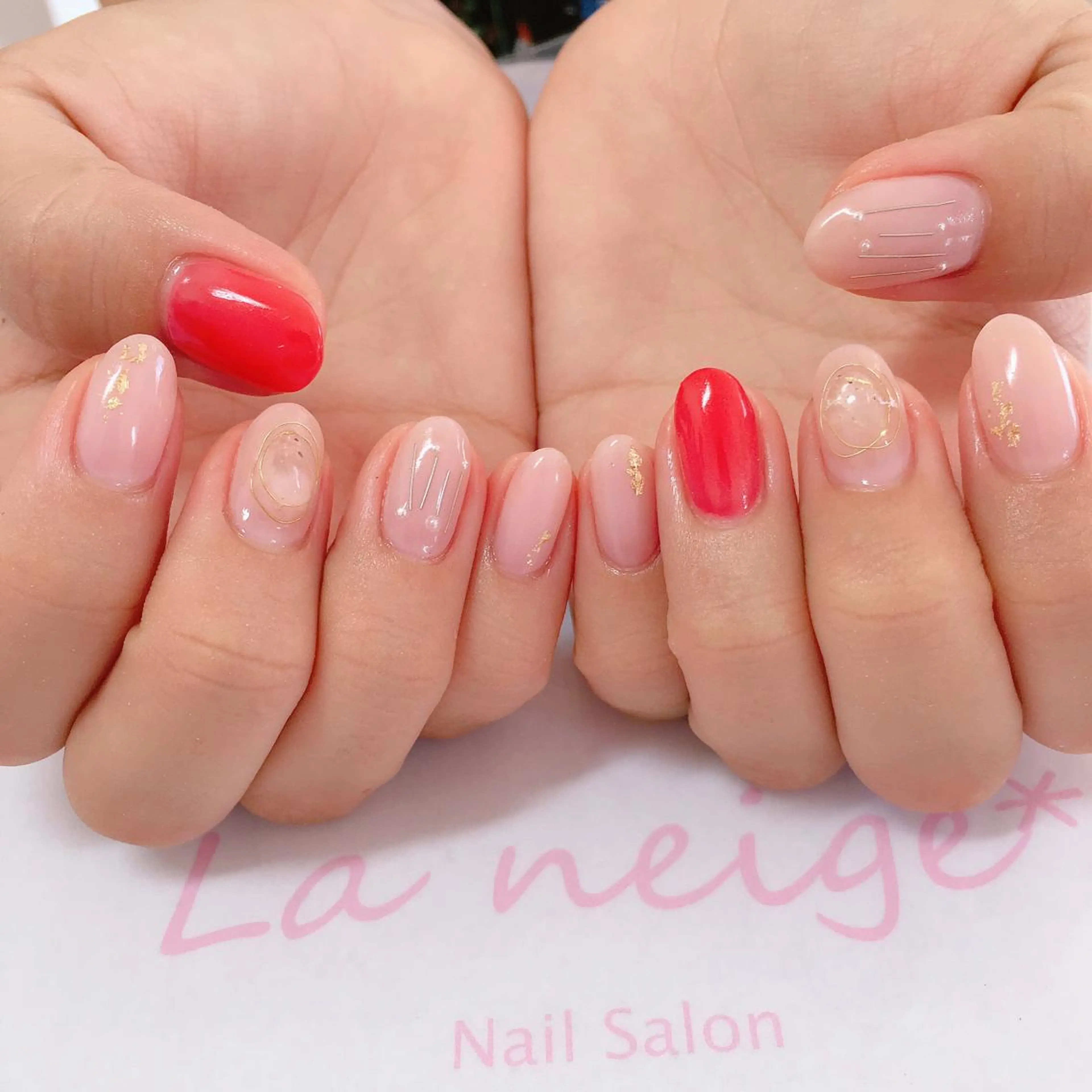 ネイル La neige* yuki 🥯🍑のネイルデザイン