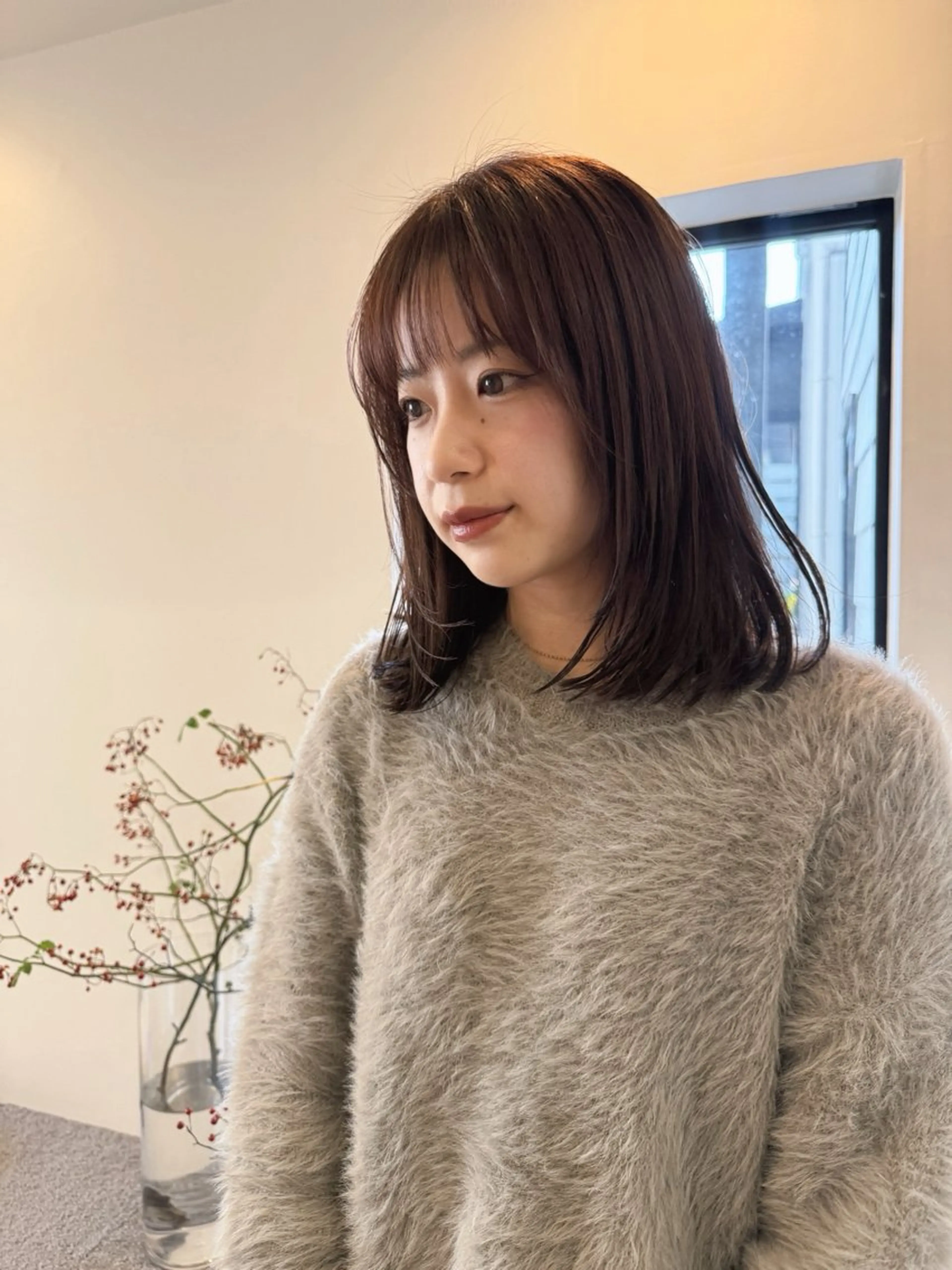 ミディアム 💛🤍U too e’s 鎌倉🧸のヘアスタイル