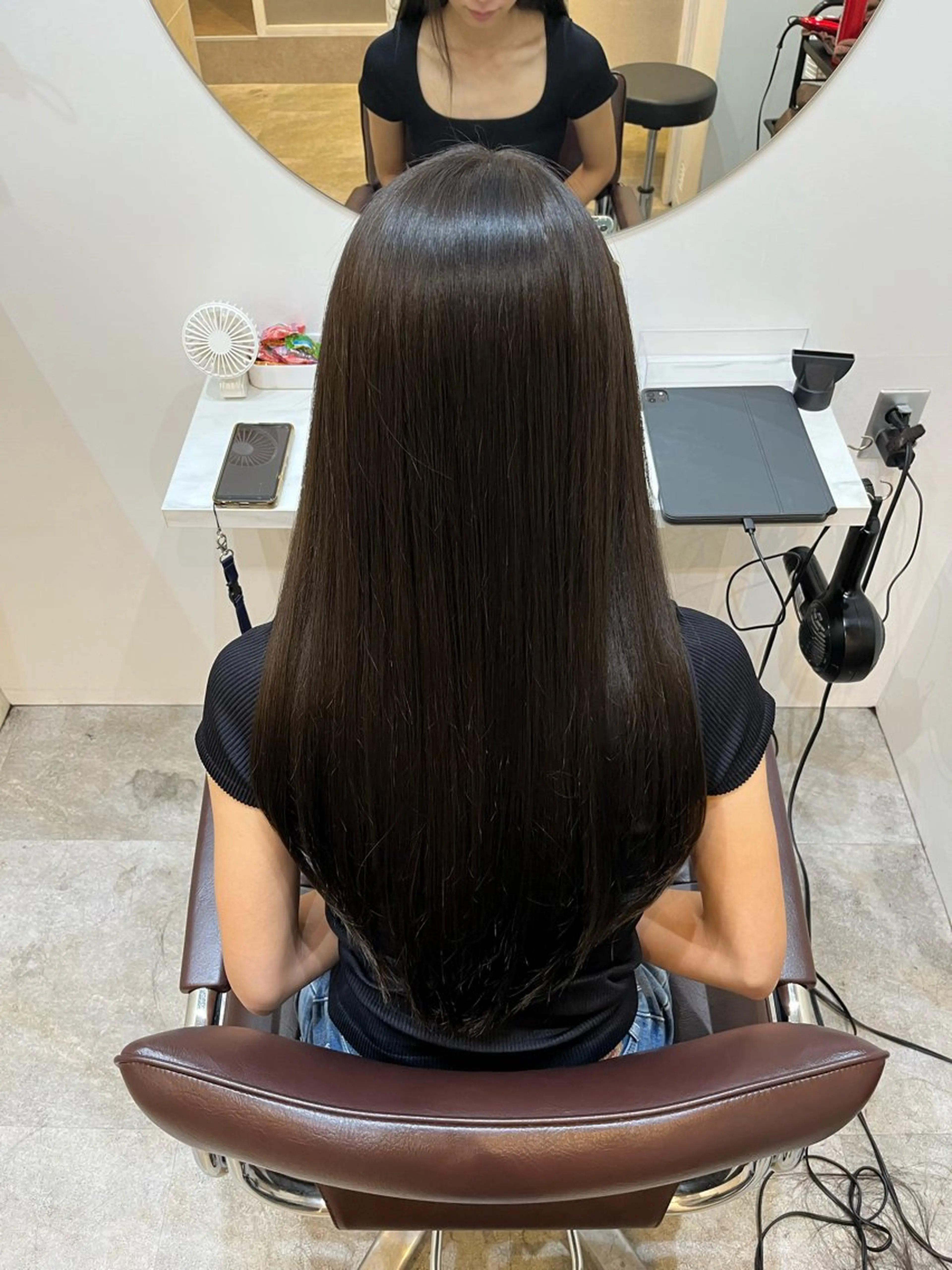 ロング カット ヘアカラー トリートメント 【髪質改善　艶髪】 布川　莉穂のヘアスタイル