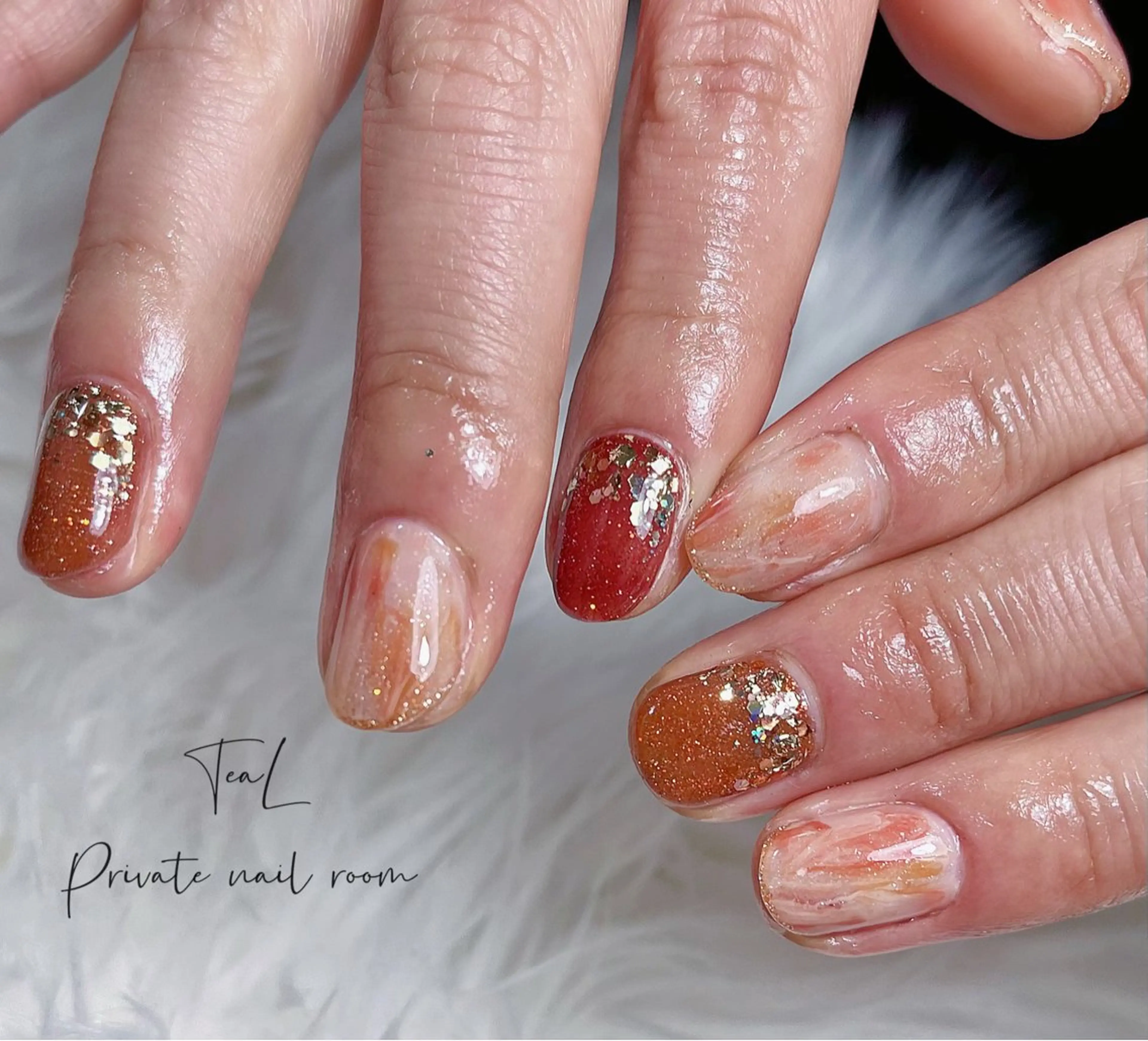 ネイル ハンドネイル TeaL nailのネイルデザイン