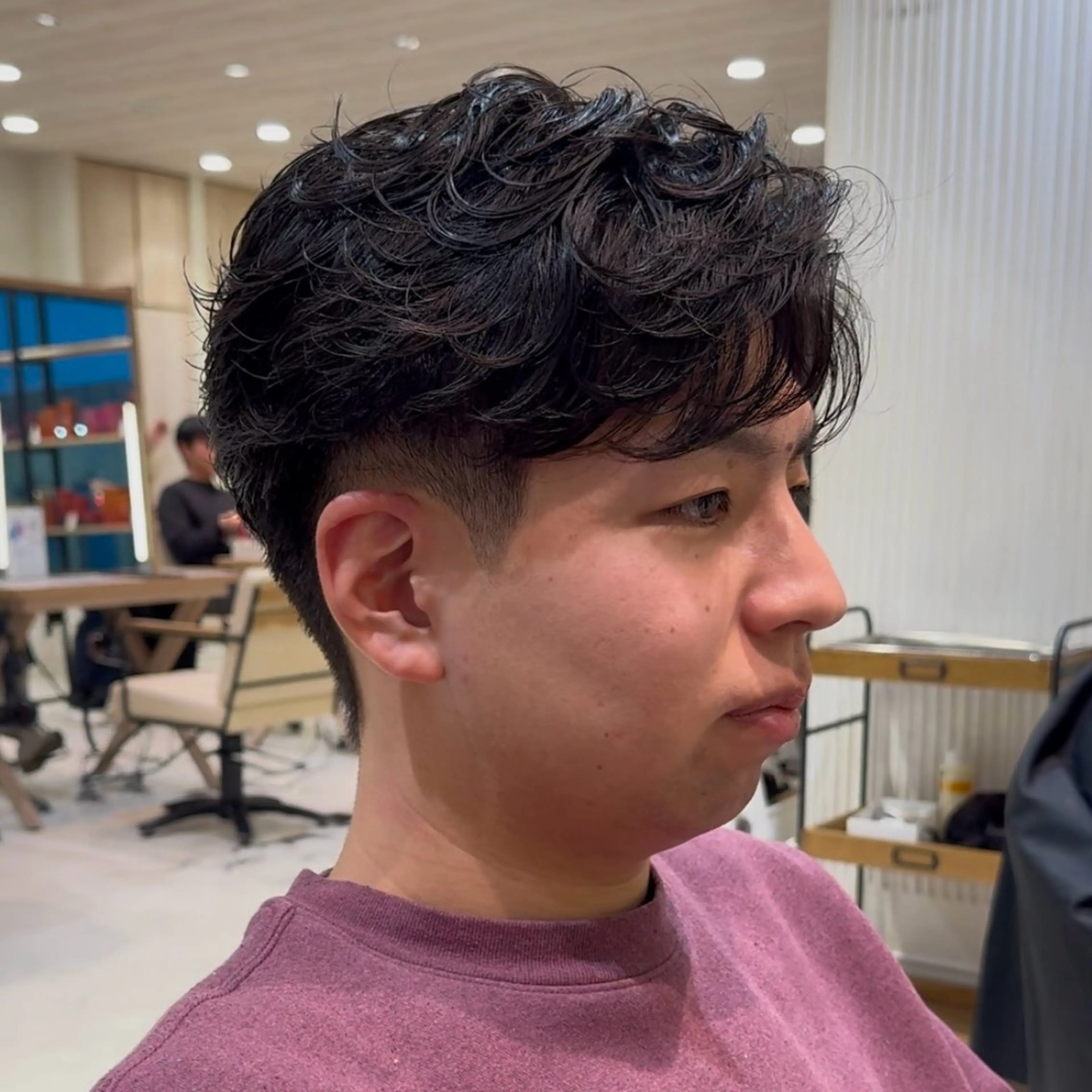 パーマ メンズ 艶カラー/暖色カラー /透明感/ryutoのヘアスタイル