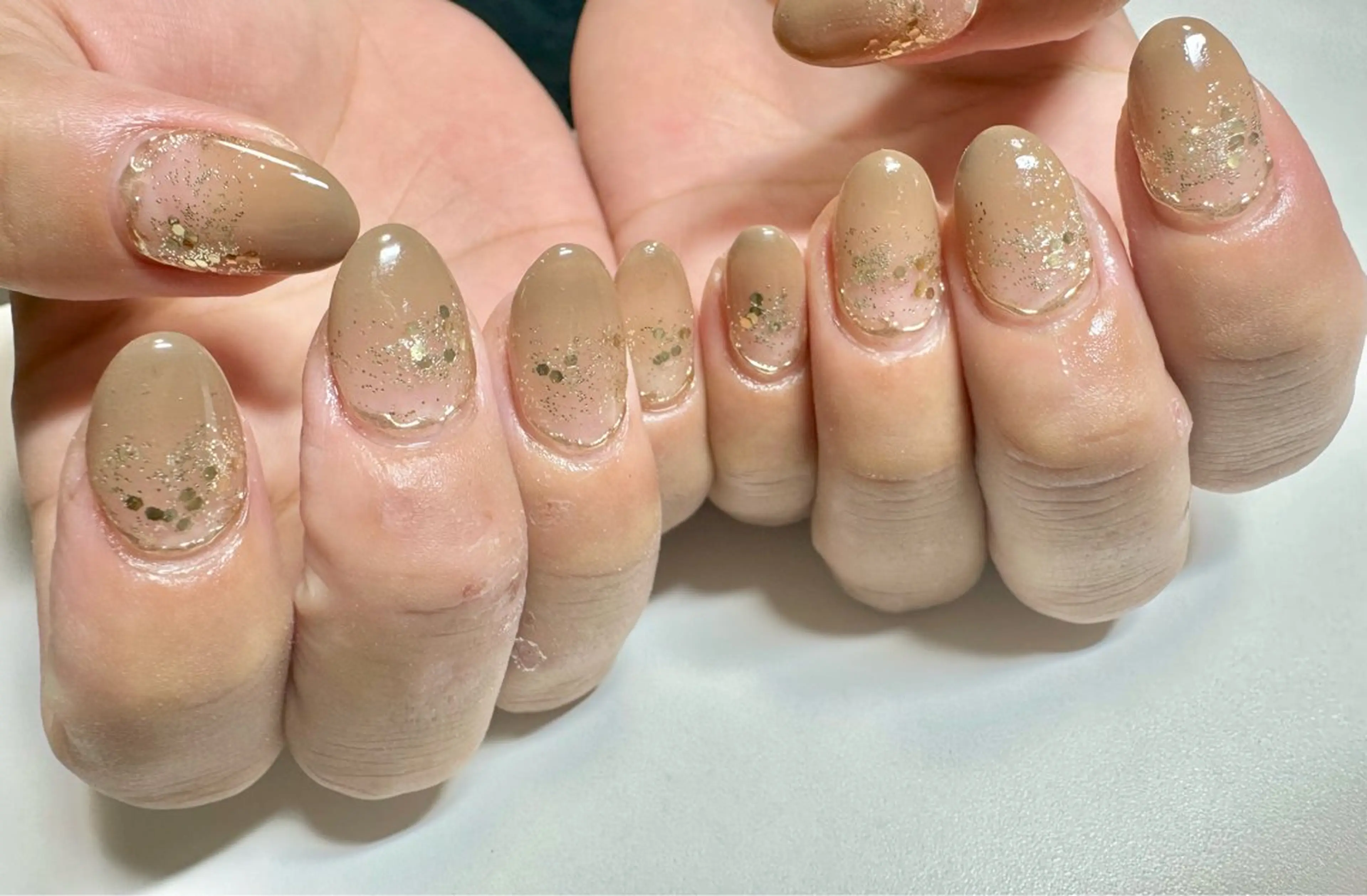 セミロング ハンドネイル yuka ♡のネイルデザイン