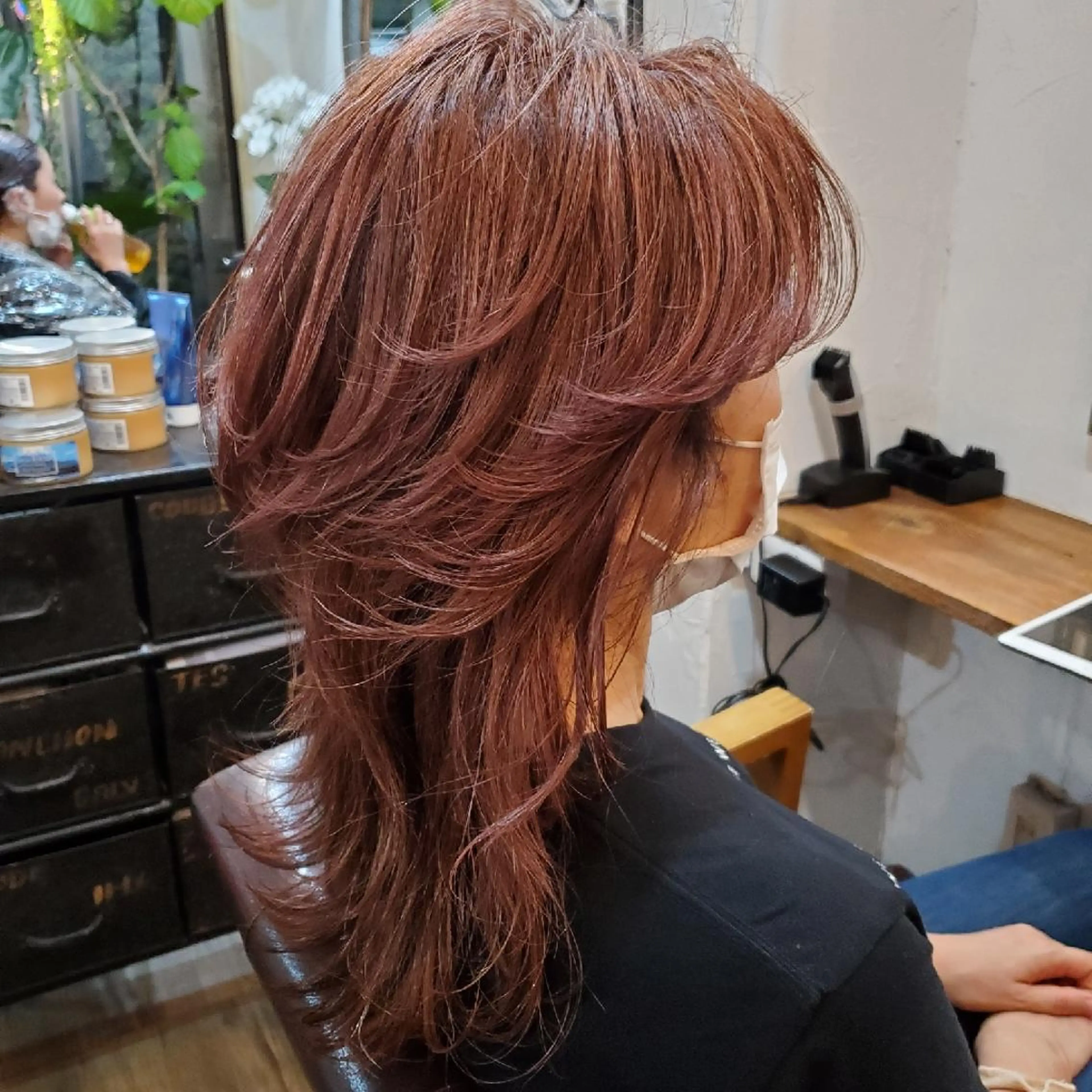 セミロング カラー カット ヘアカラー トリートメント フリーランス所属・韓国ヘア レイヤー くびれヘアMATSUのヘアスタイル