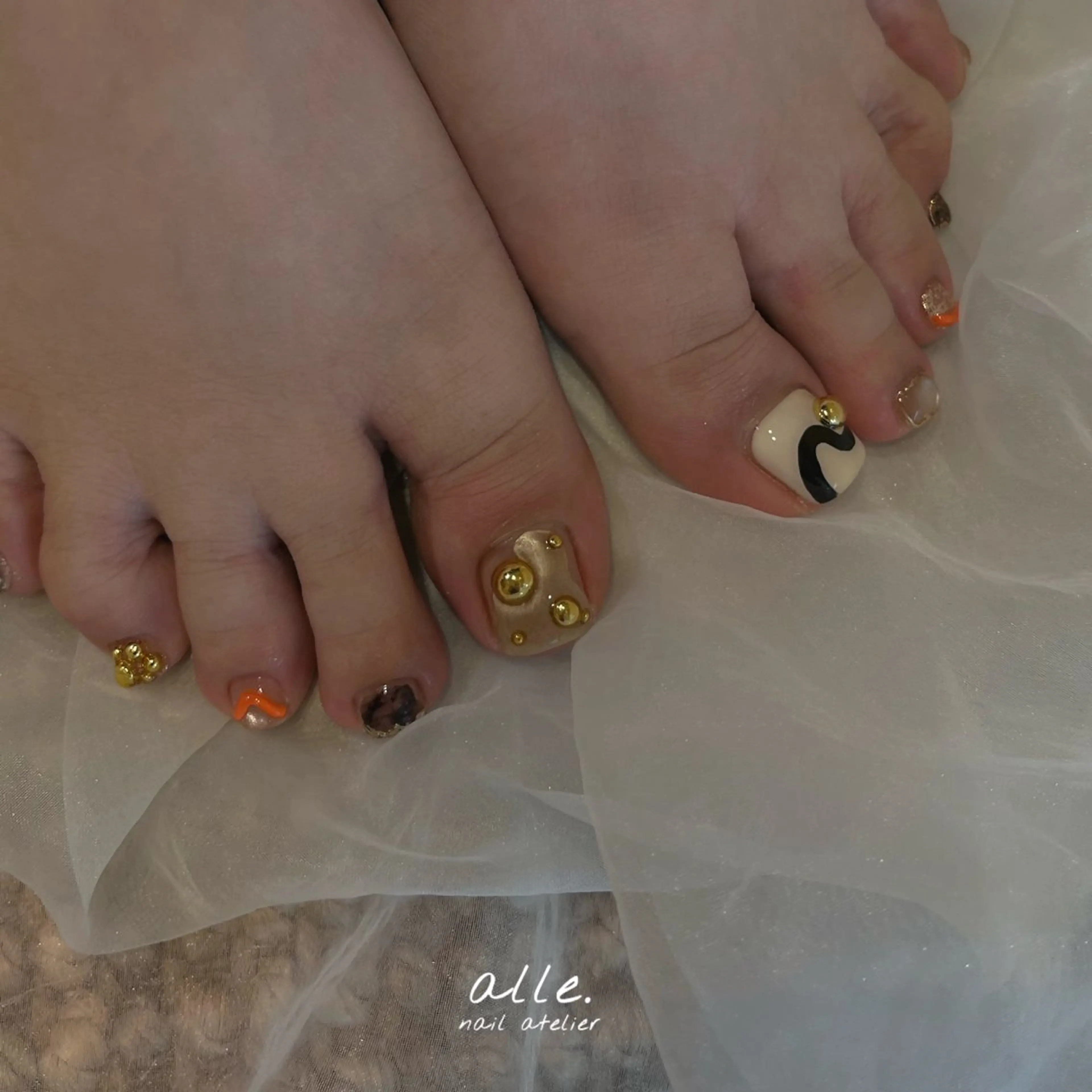 ネイル フットネイル atelier alle.のネイルデザイン
