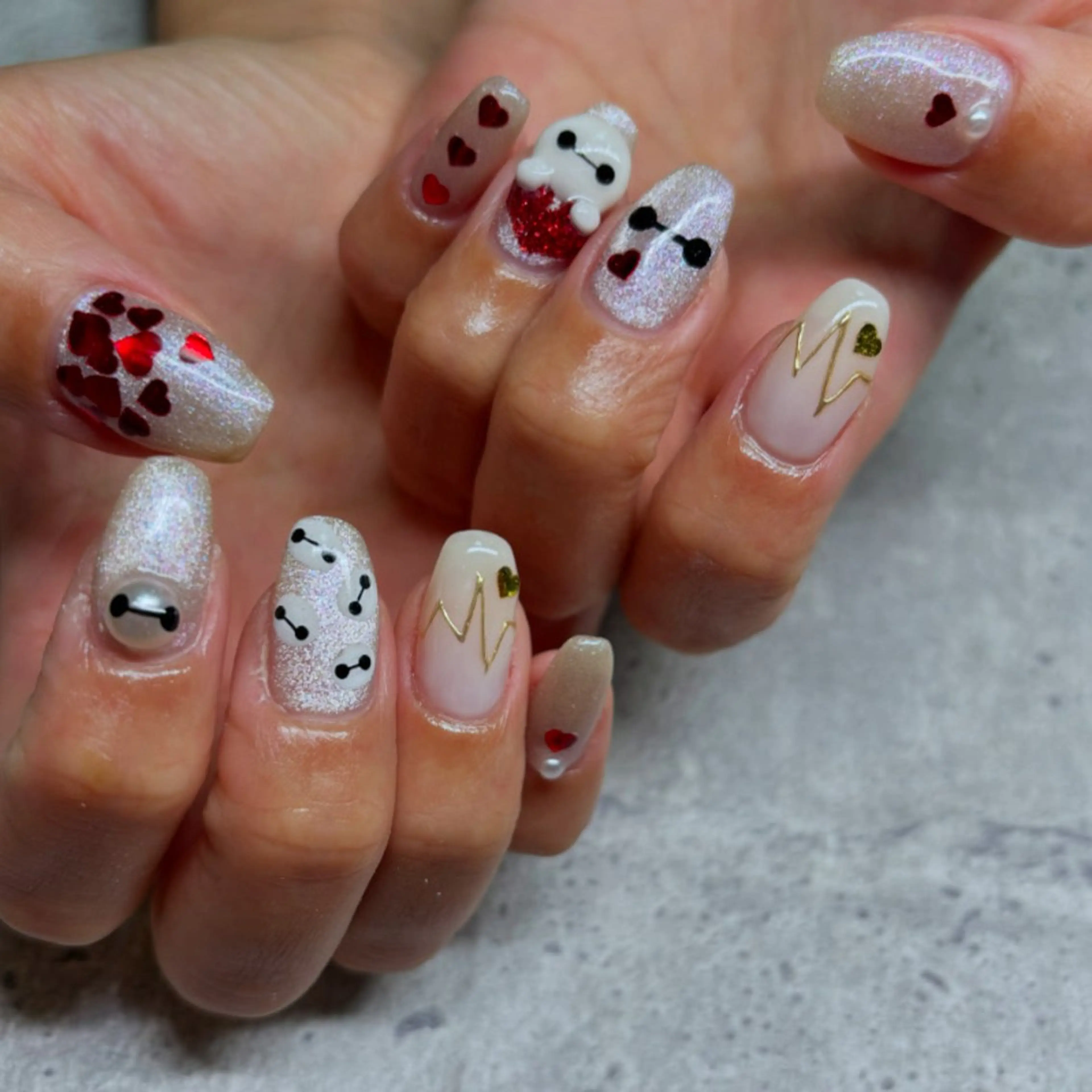 ネイル アートネイル RE💟N.NAIL ラテン系お姉さんのネイルデザイン