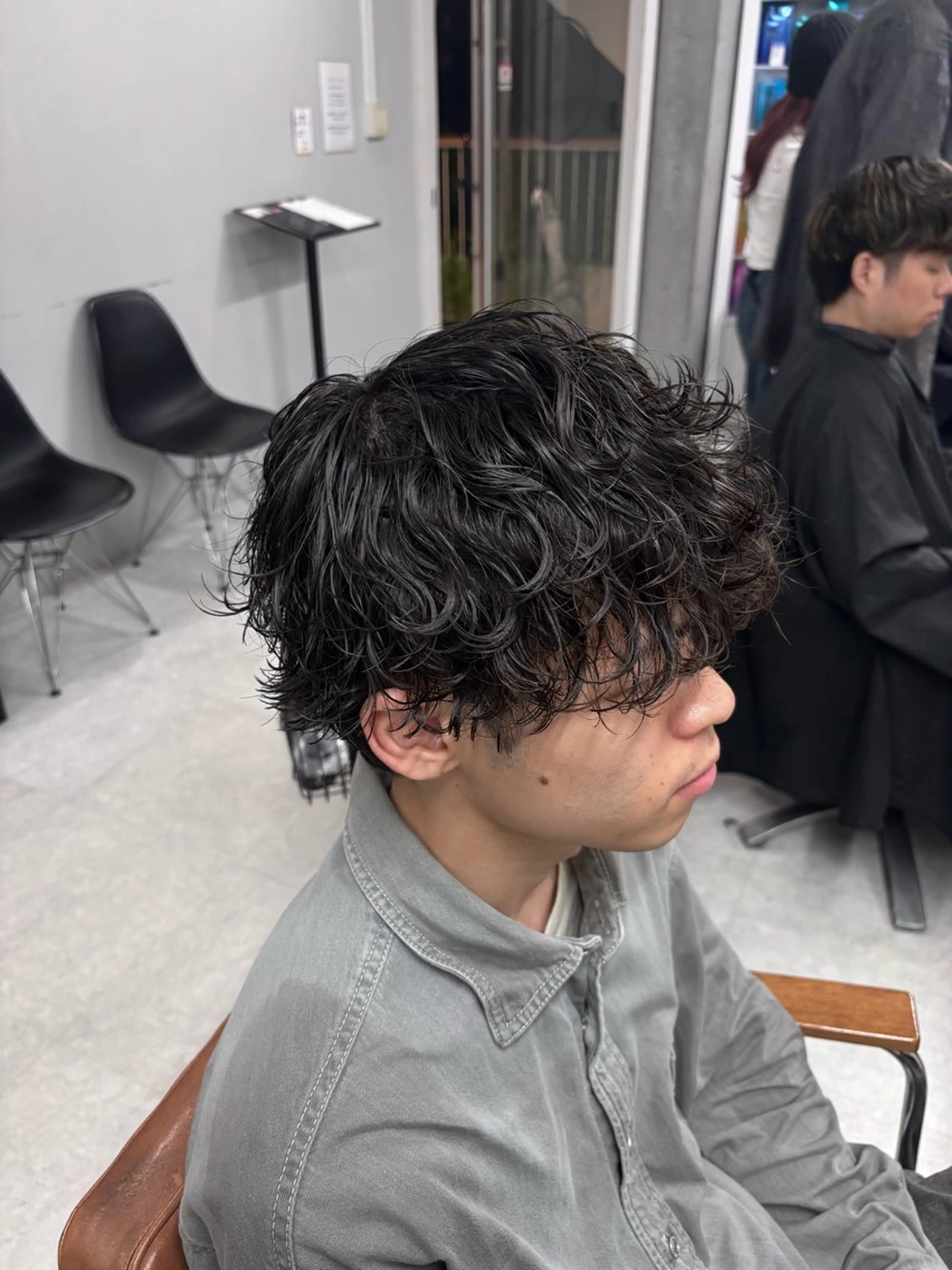 パーマ メンズ カット パーマ ヘッドスパ ヘアセット 美容研究所 🇰🇷yutoのヘアスタイル