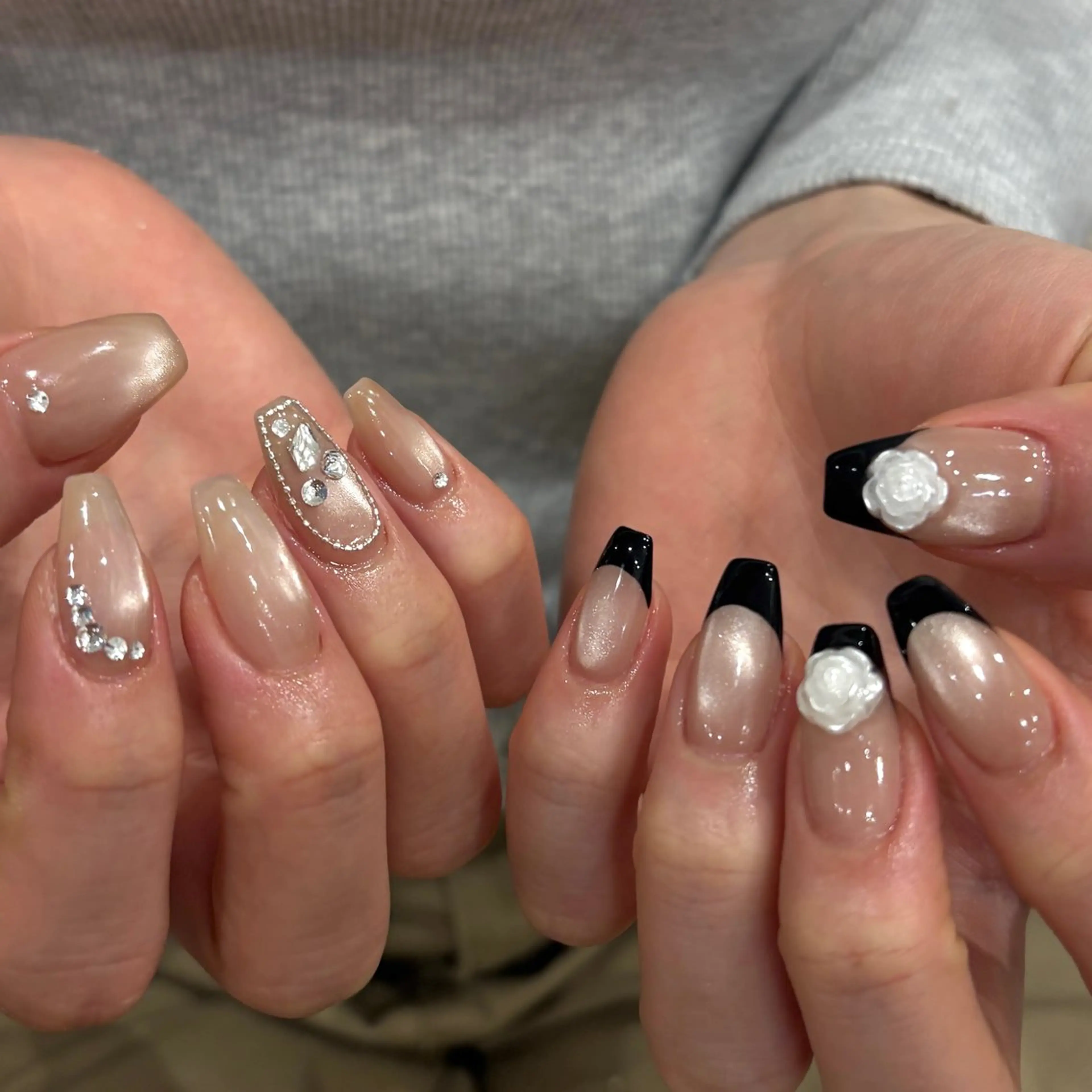 ネイル マグネットネイル 持ち込み ハンドネイル 韓国ワンホンピンク 🎀mikuのネイルデザイン