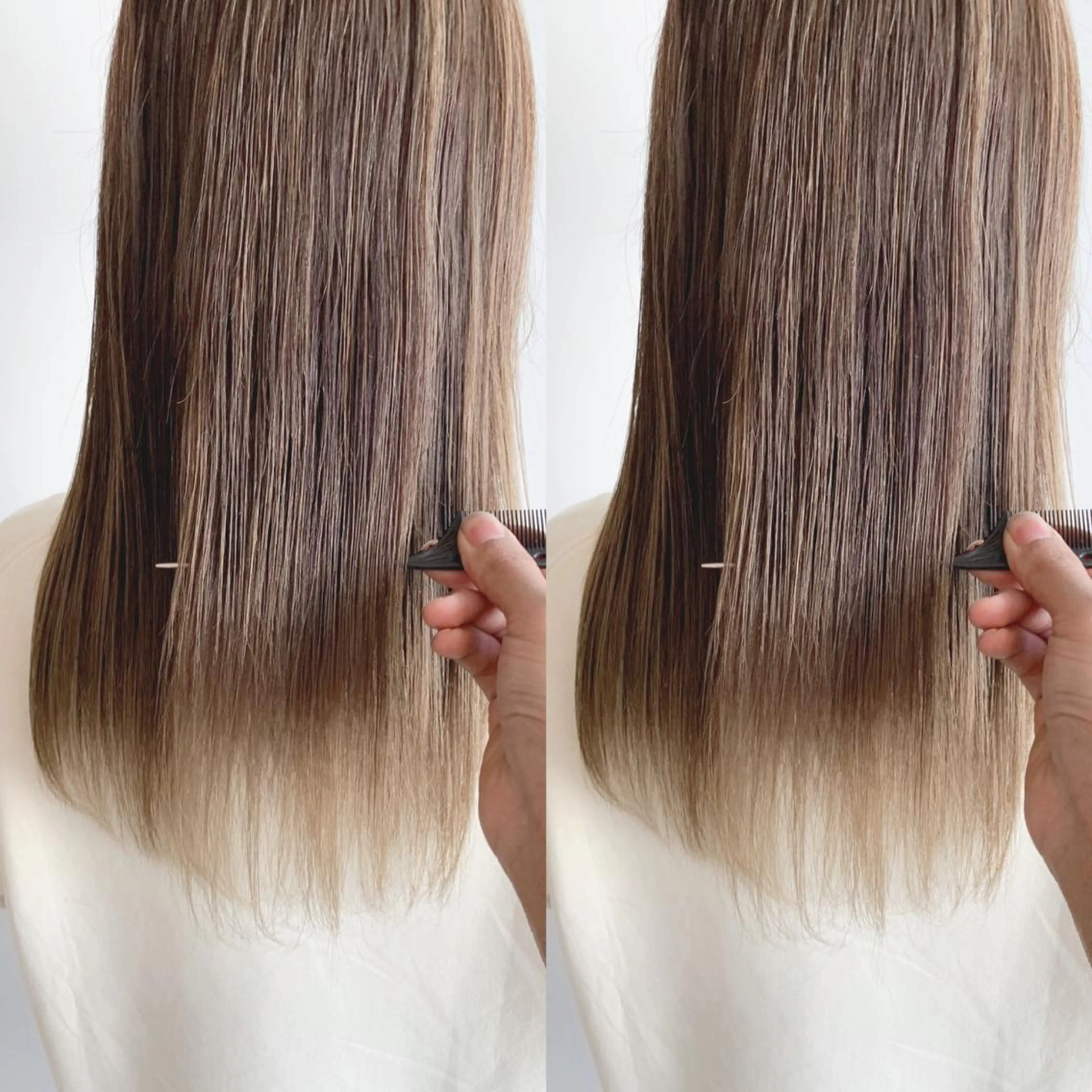 ロング 髪質改善 上品艶感カラーのヘアスタイル