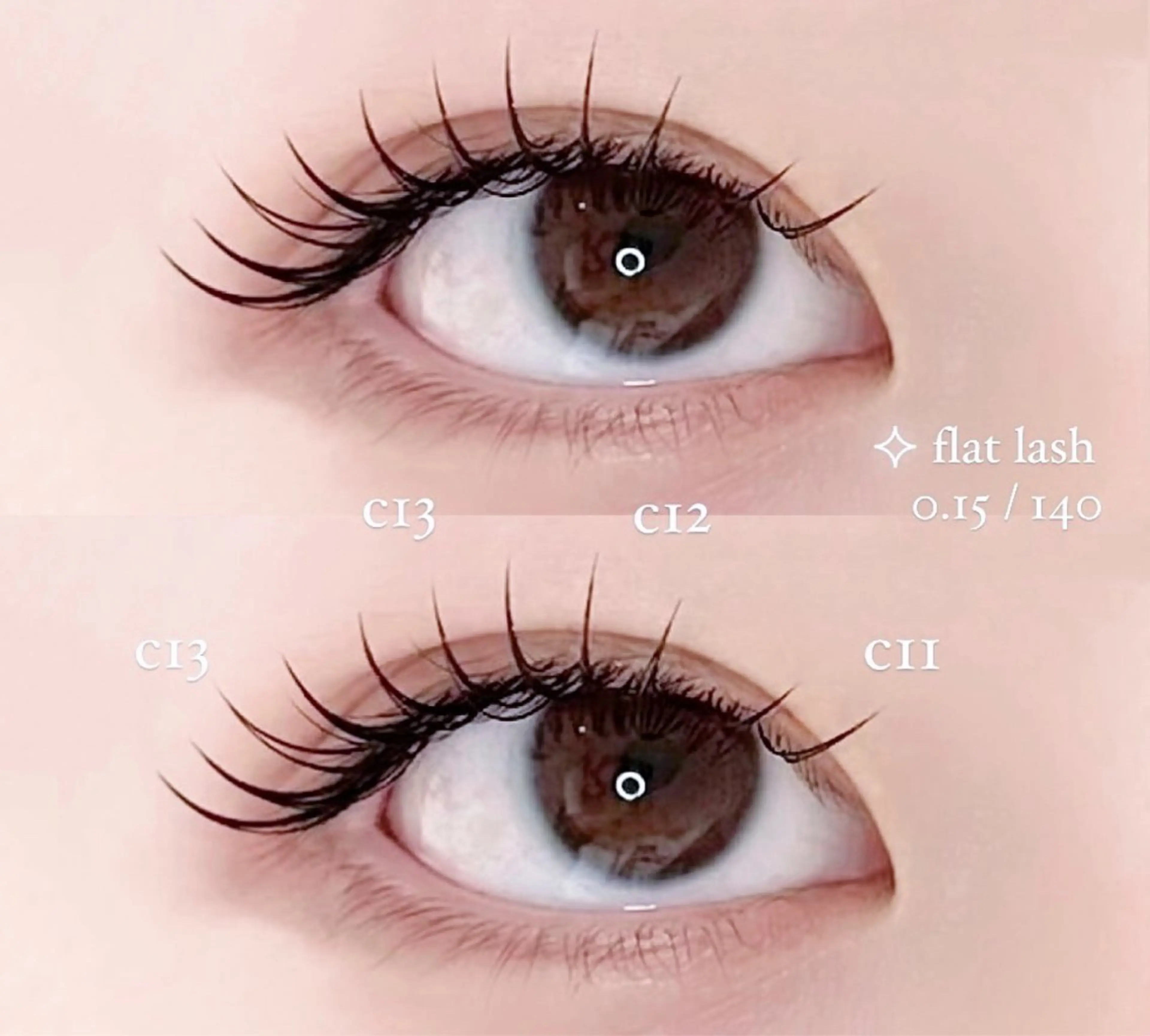 マツエク・マツパ 似合わせパーマ⟡束感 まつ毛⟡mia 🎀のマツエク・マツパデザイン