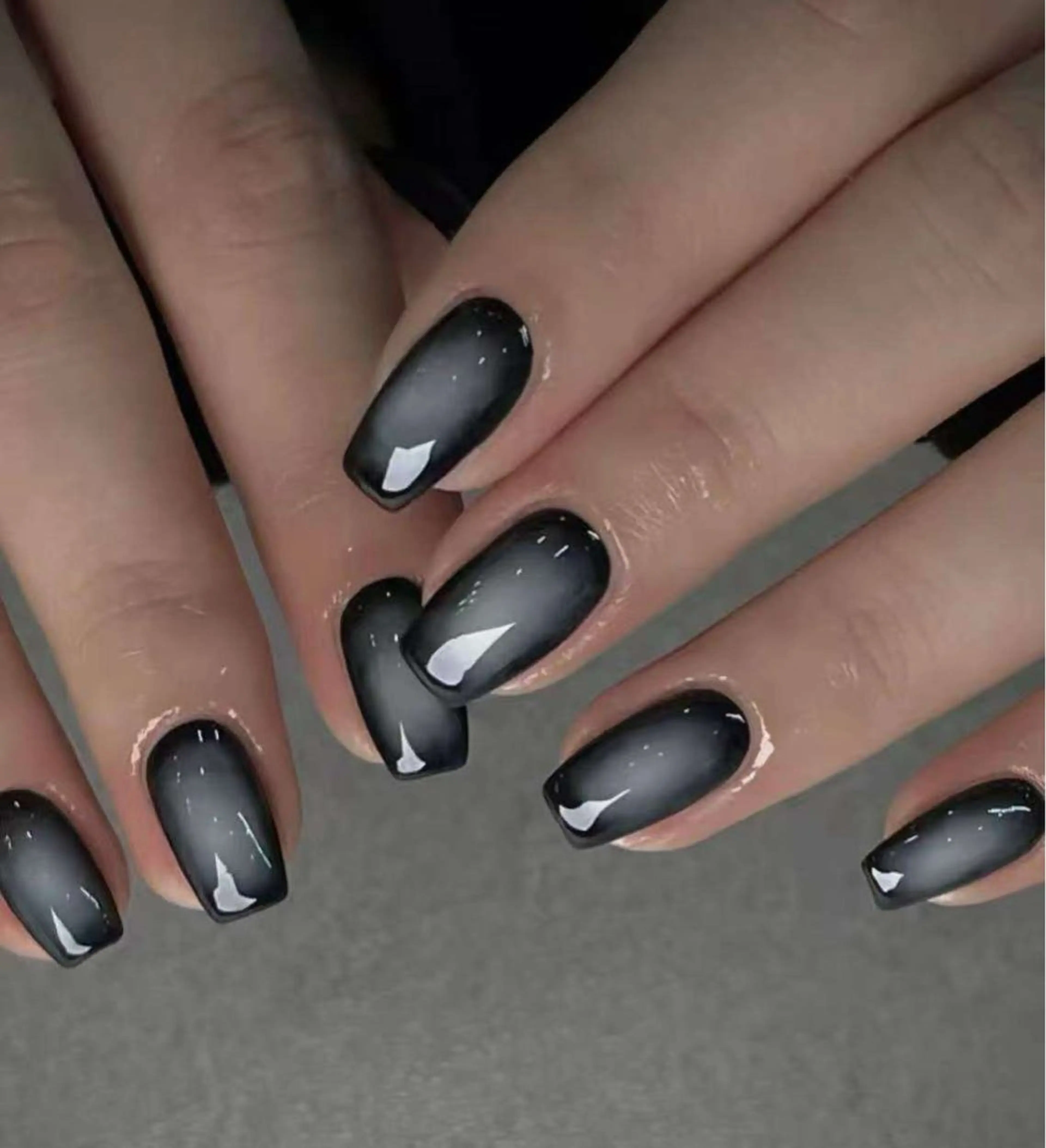 ネイル フラワーネイル フレンチネイル ジェルネイル ガラスフレンチ ハート ハンドネイル BabyYouMi nailのネイルデザイン