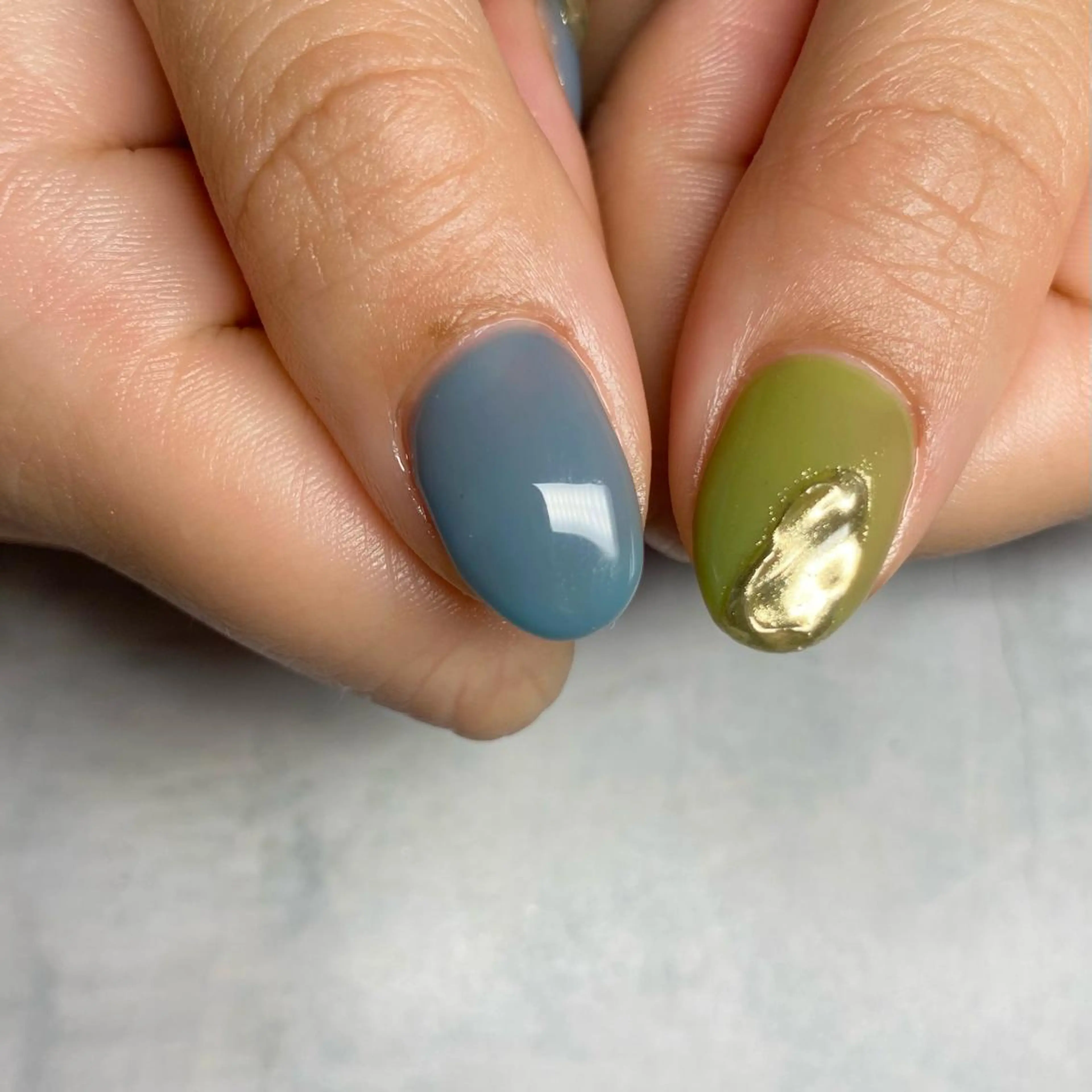 ネイル アートネイル ニュアンスネイル 冬ネイル ハンドネイル 山田 貴子のネイルデザイン