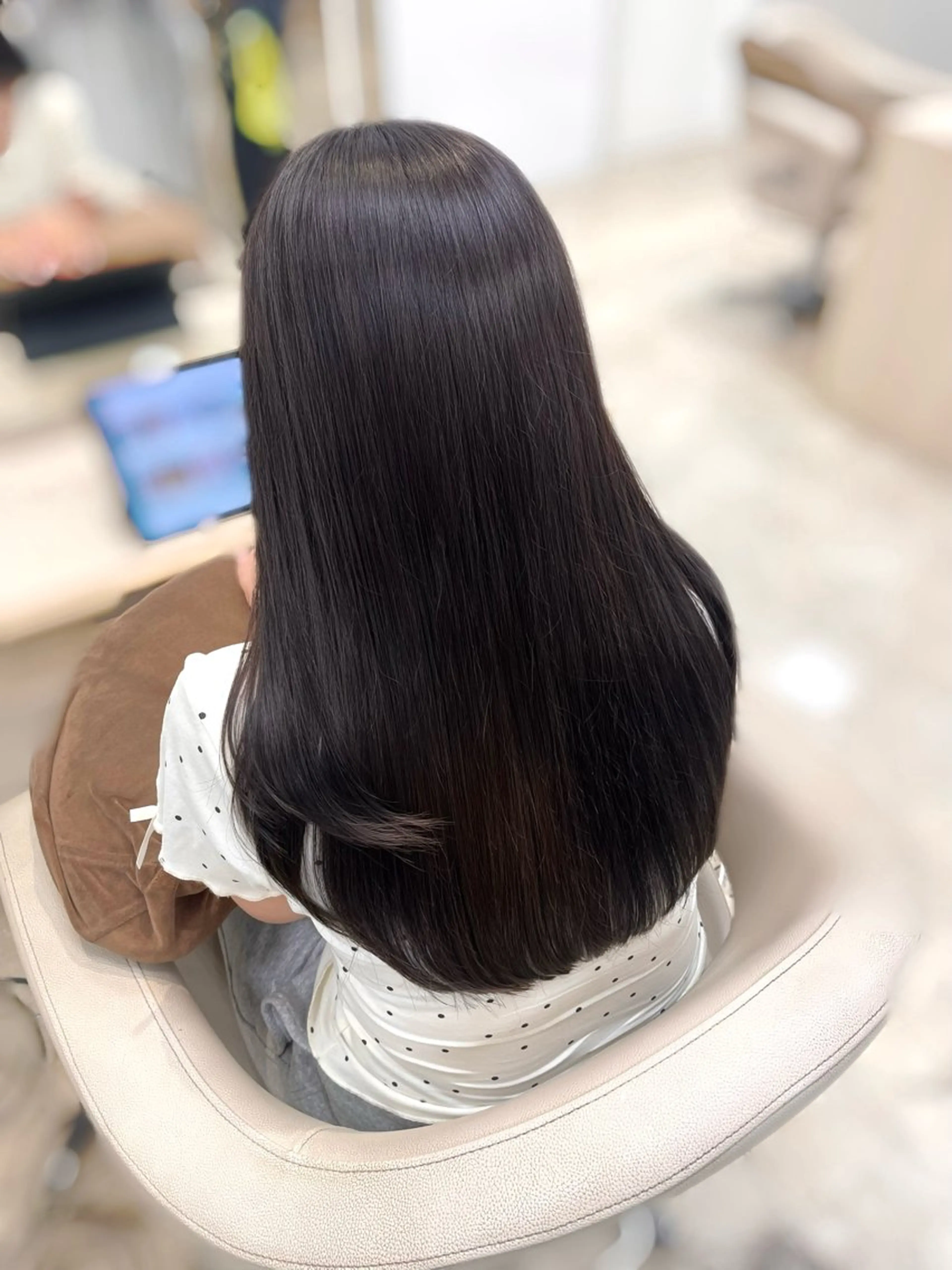 ロング カラー 透明感ワンカラー 🎀髪質改善/AOのヘアスタイル