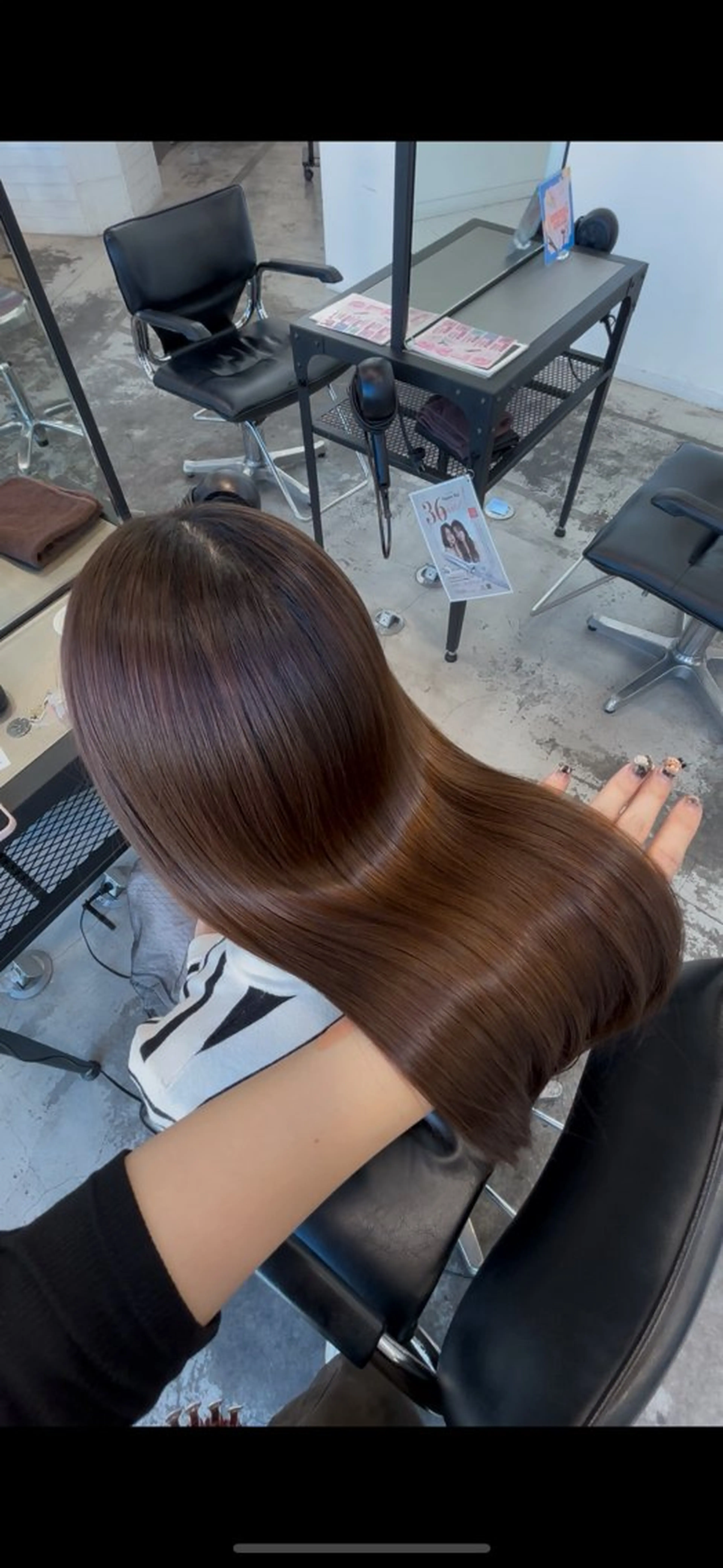 ロング カラー 透明感カラー 髪質改善 トリートメント 縮毛矯正 トリートメント ダメージレス艶カラー MISAKI🦋のヘアスタイル