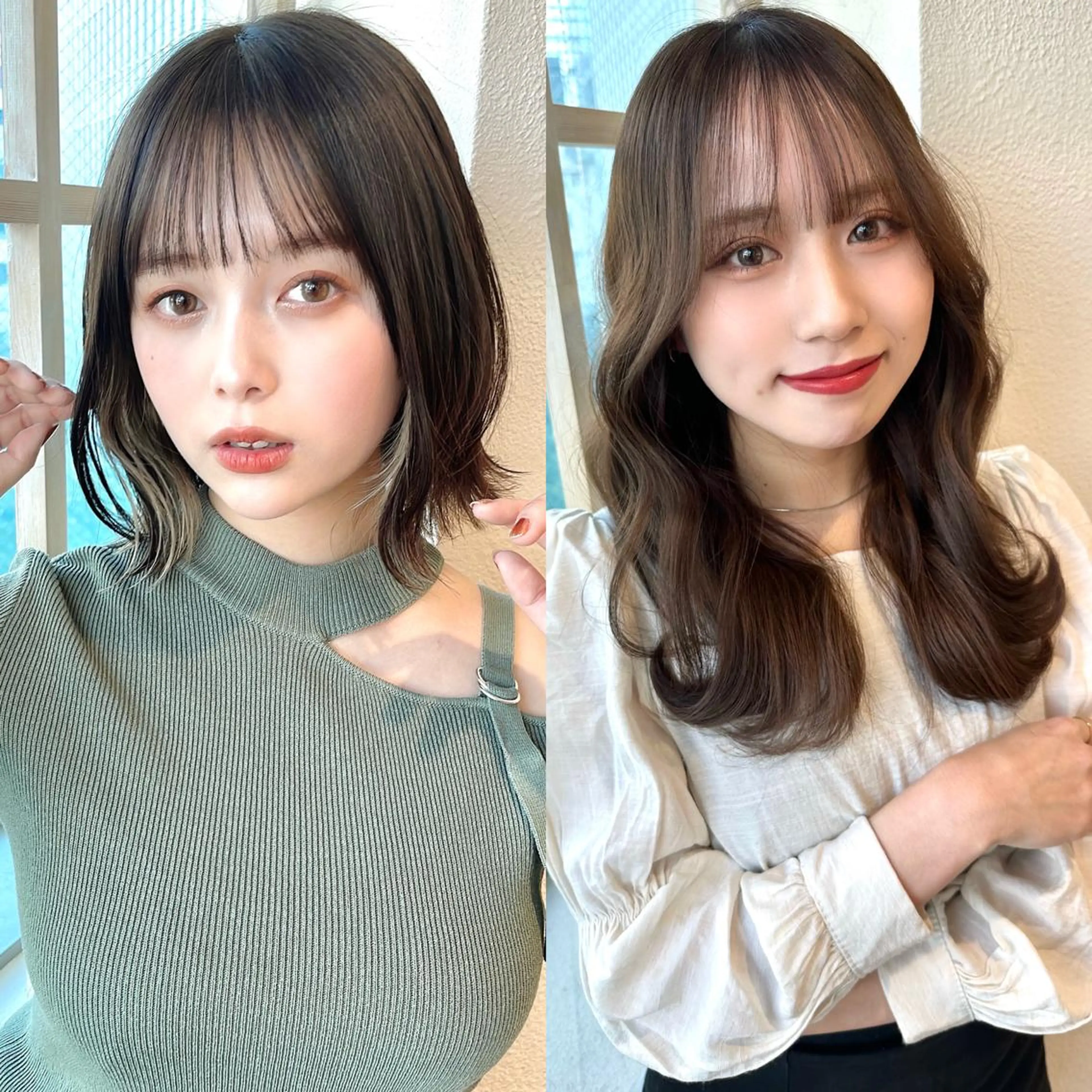 ロング カット ヘアカラー トリートメント 市原 大翼のヘアスタイル