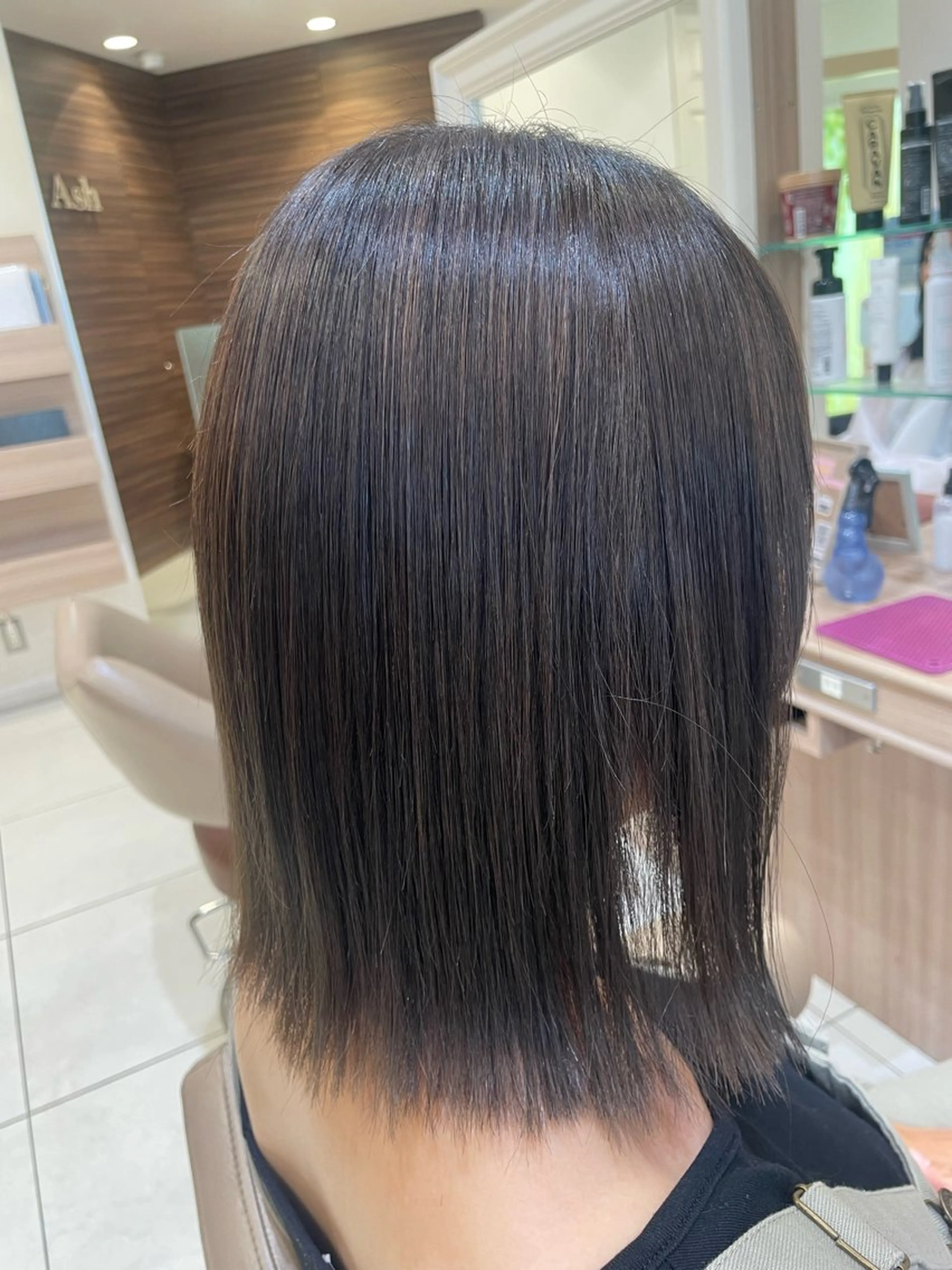 ミディアム カラー パーマ カット ヘアカラー 縮毛矯正 韓国ヘアメイク🎀/ 縮毛矯正✨山本媛香のヘアスタイル